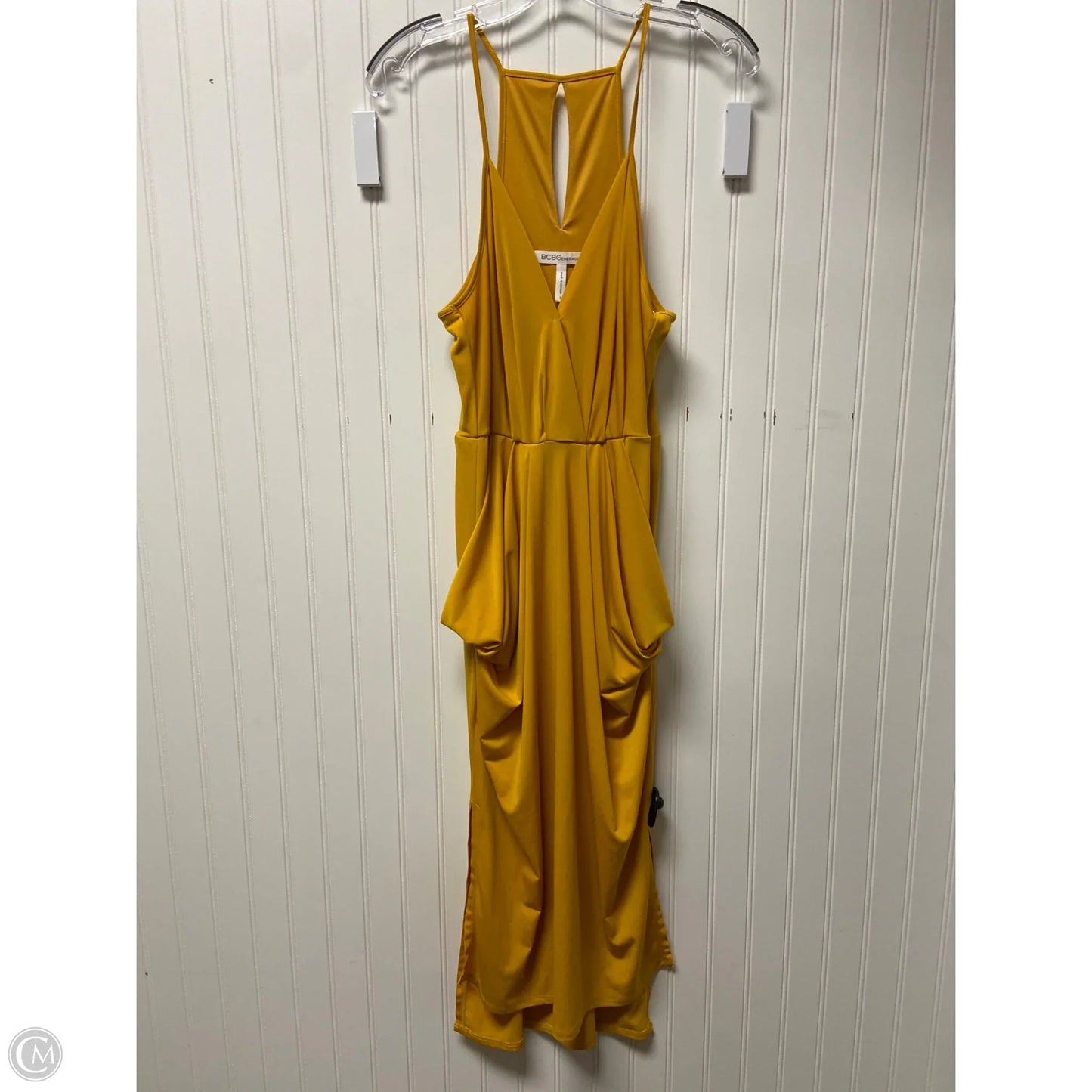 Dress Party Midi By Bcbgeneration In Yellow, Size: S