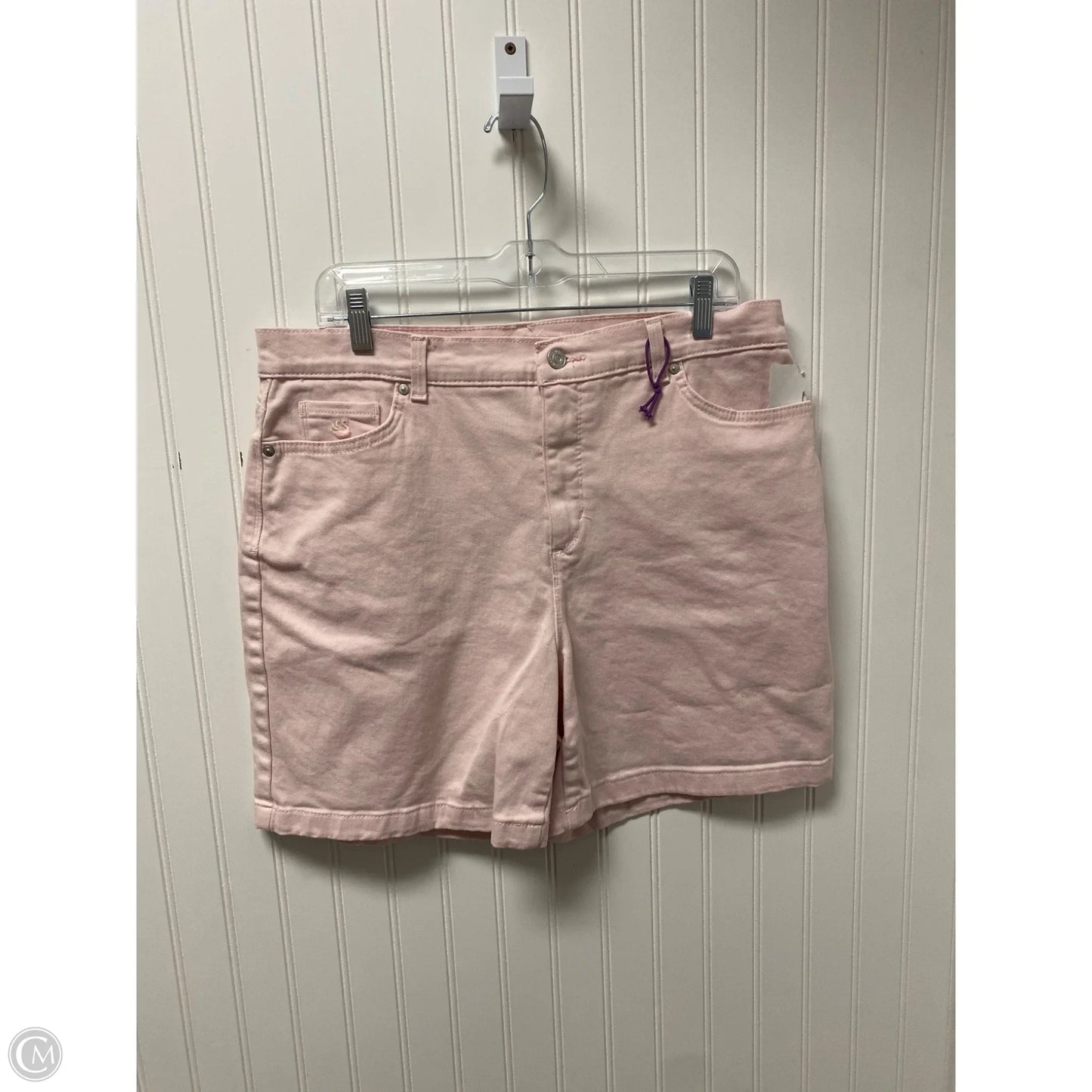 Shorts By Gloria Vanderbilt In Pink Denim, Size: 16