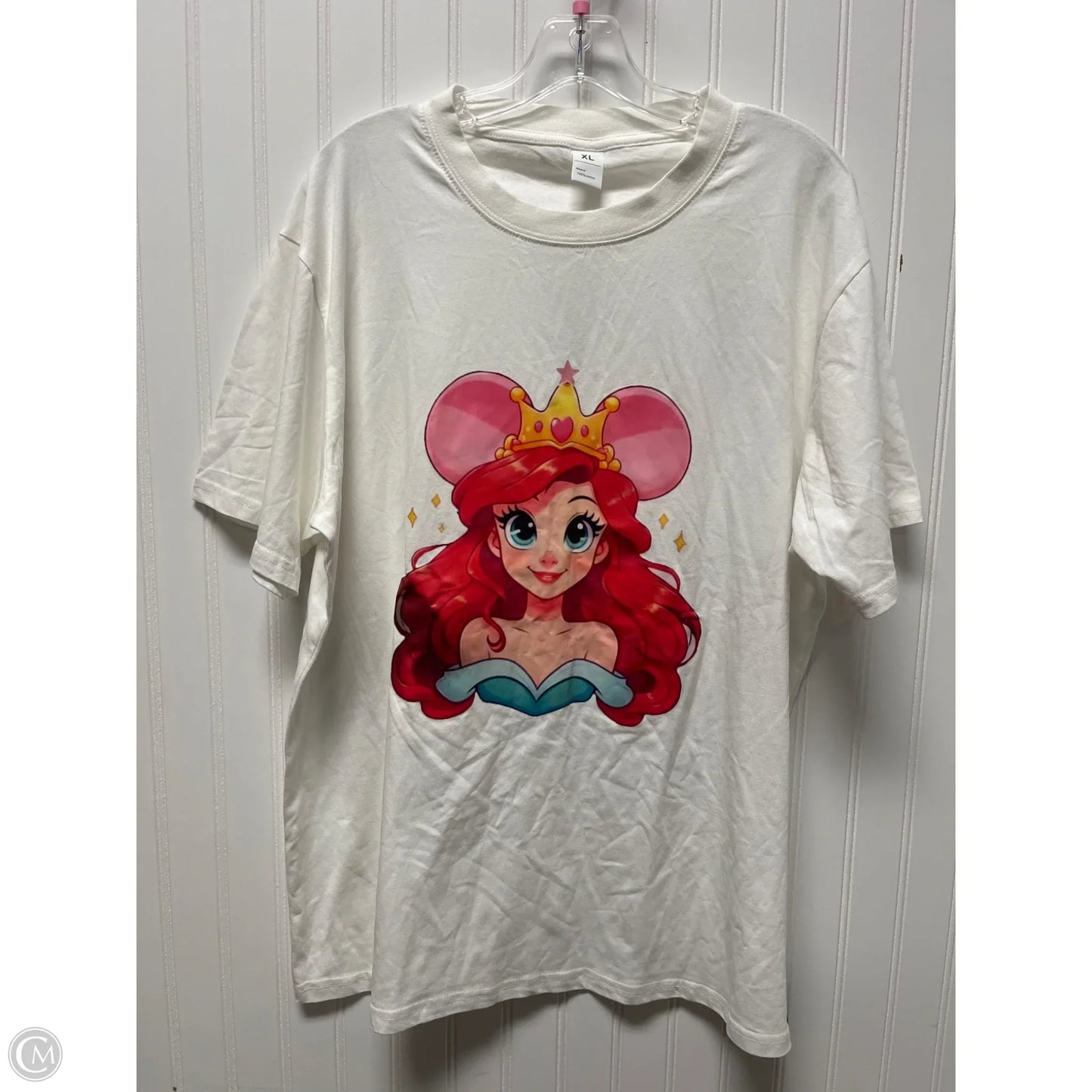 Top Short Sleeve By Clothes Mentor In White, Size: Xl