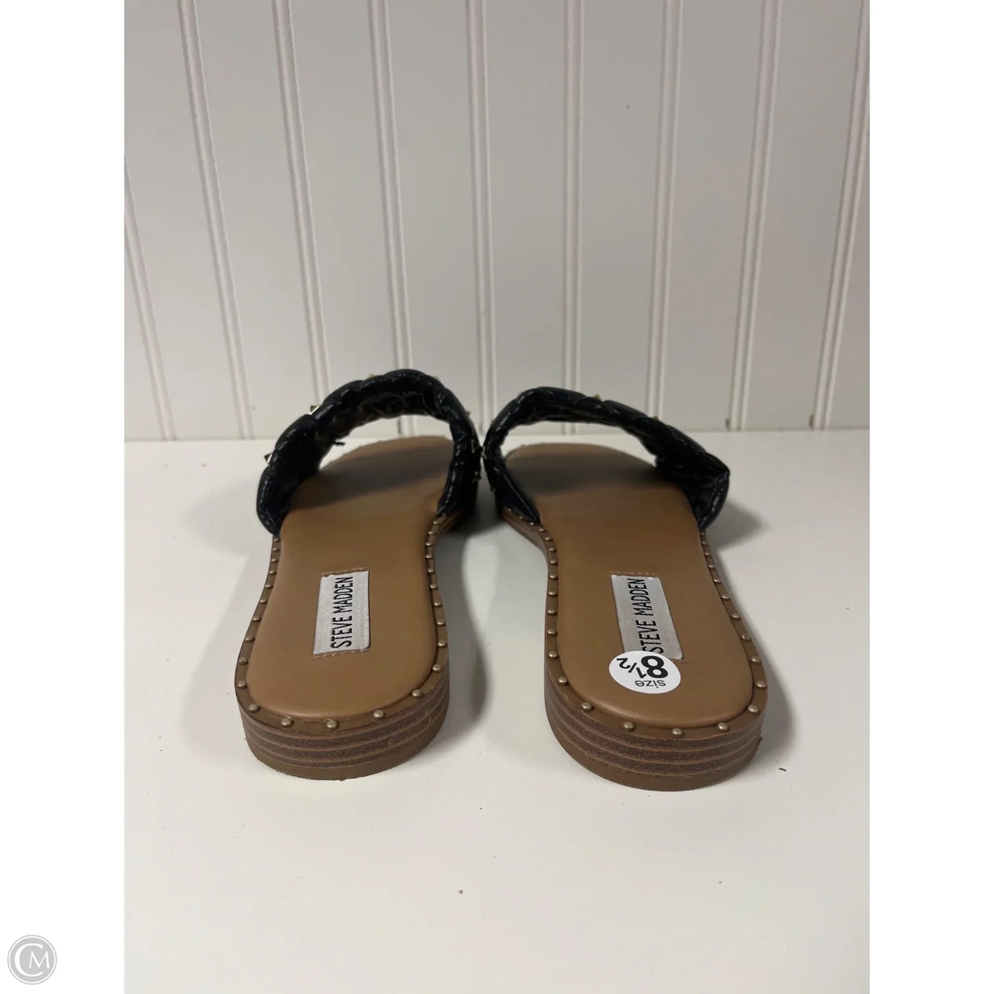 Sandals Flats By Steve Madden In Black, Size: 8.5