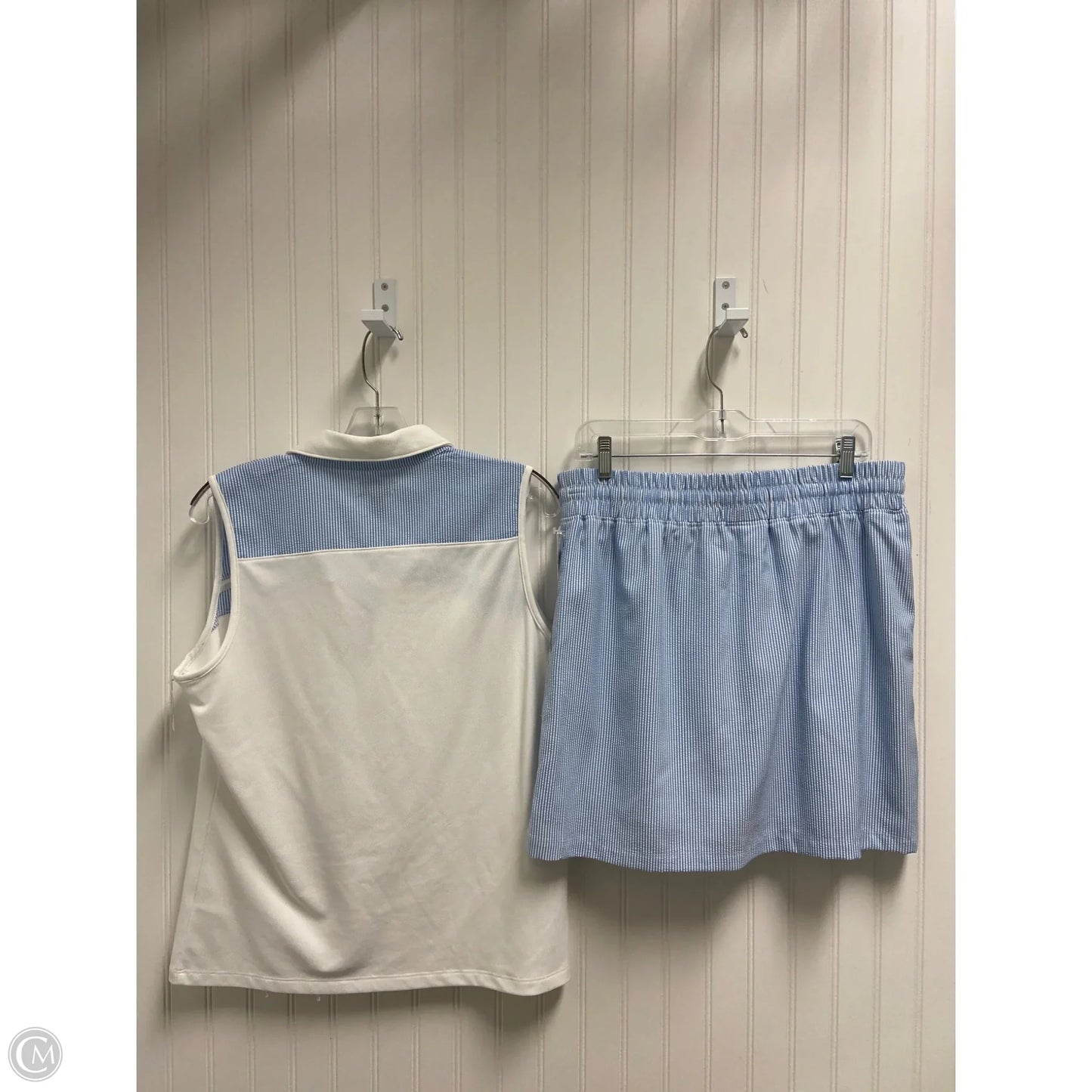 Athletic Shorts 2pc By Izod In Blue & White, Size: L