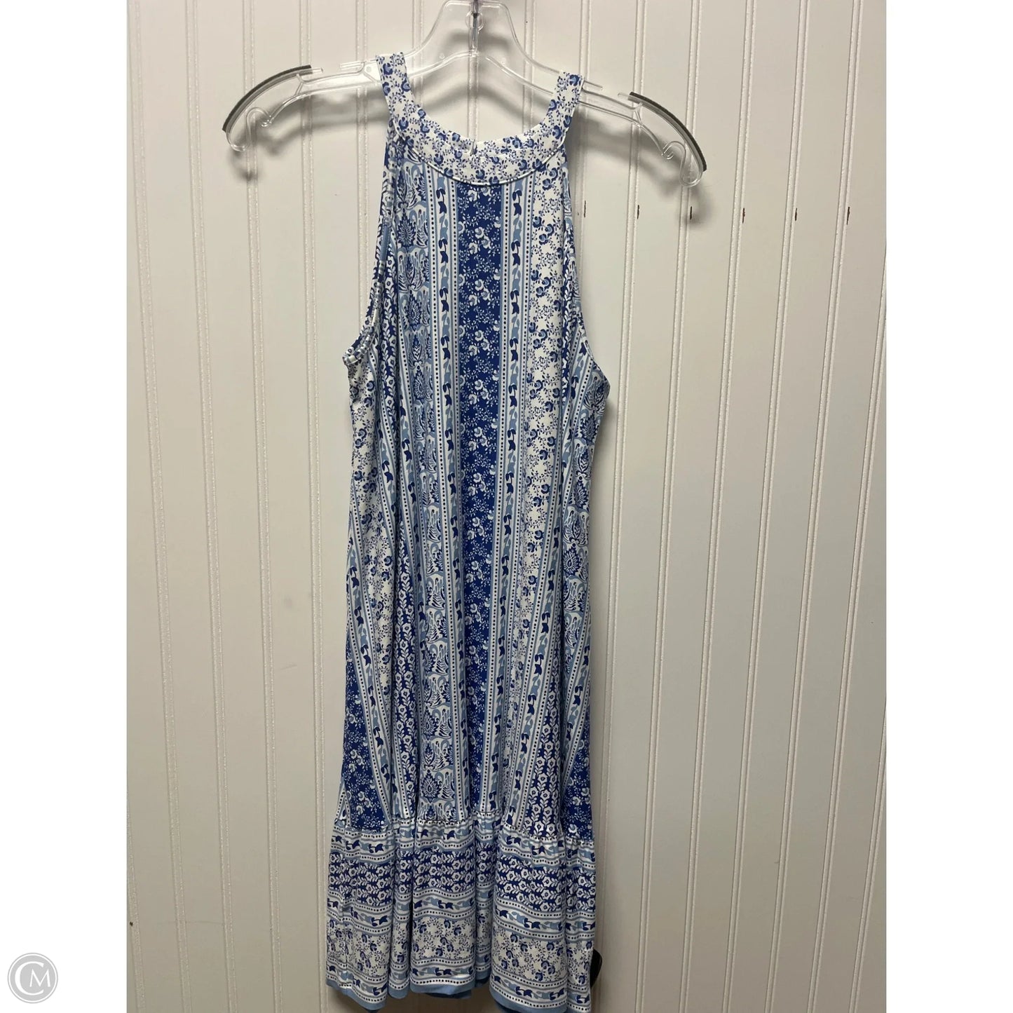 Dress Casual Short By Loft In Blue & White, Size: S