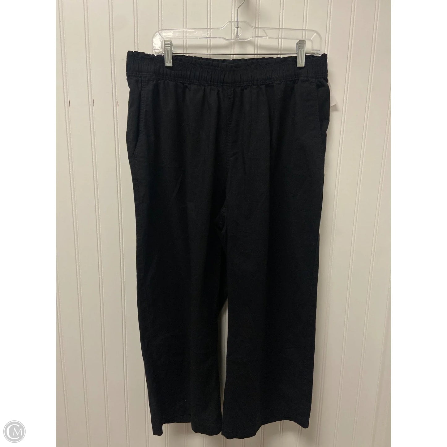 Pants Linen By H&m In Black, Size: L