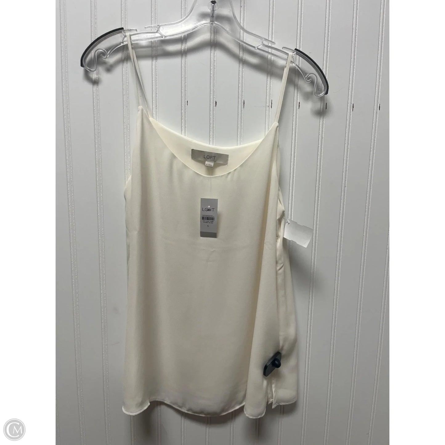 Top Sleeveless By Loft In Ivory, Size: S