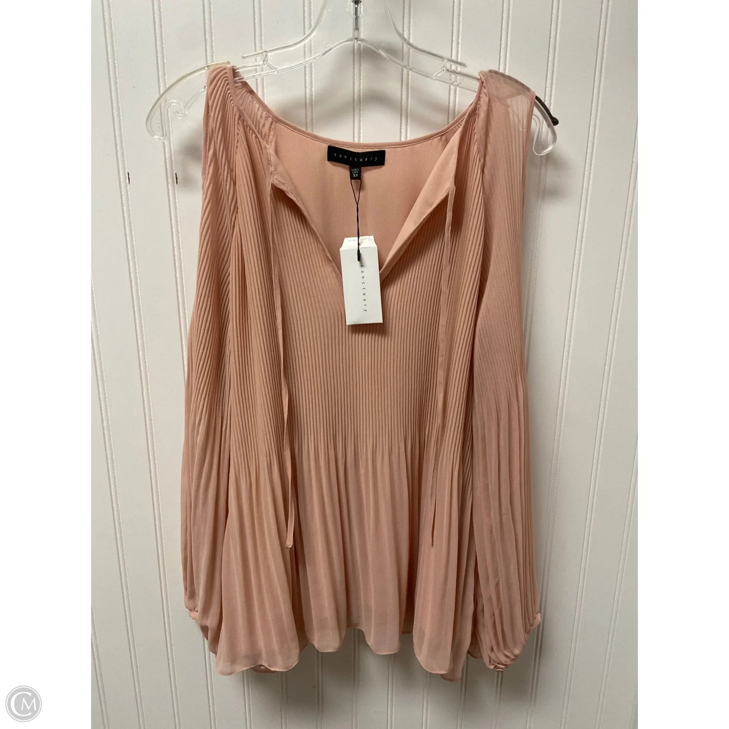 Top Long Sleeve By Sanctuary In Peach, Size: Xs