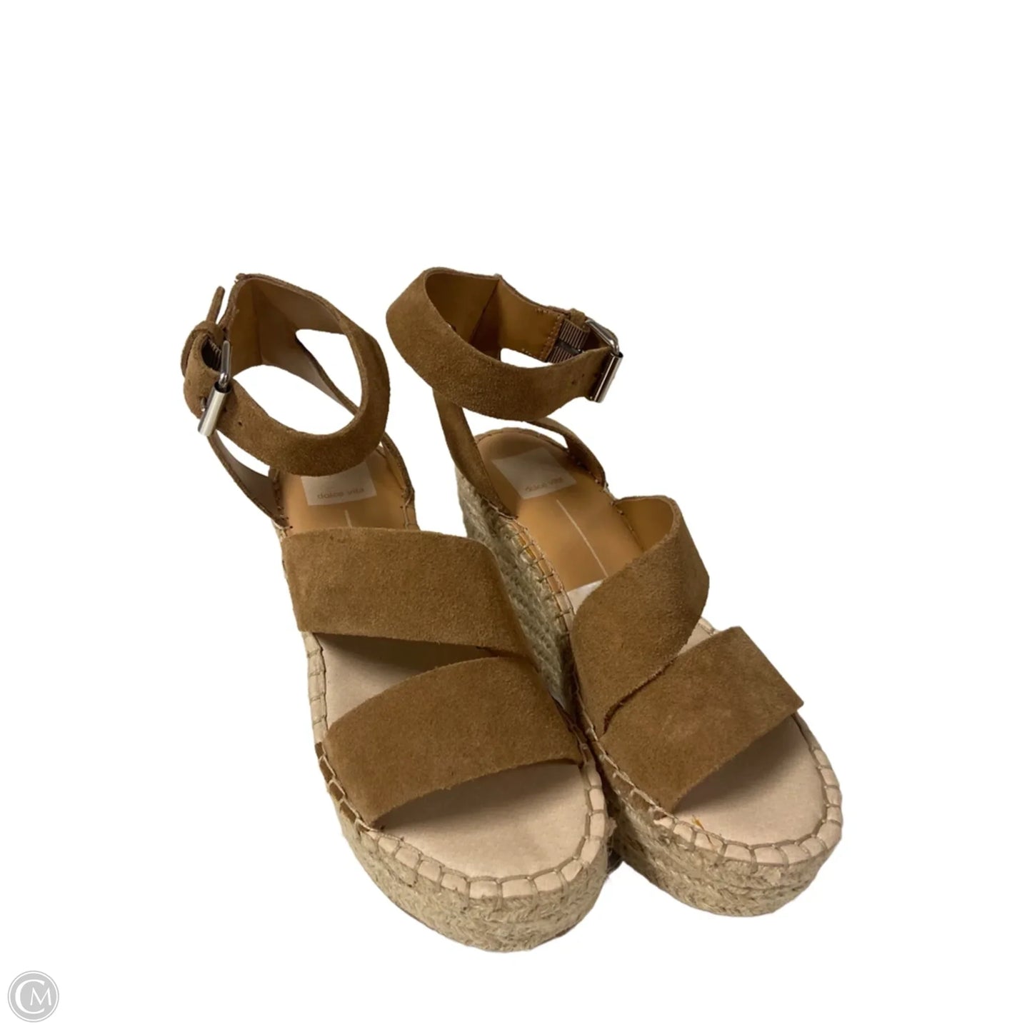 Sandals Heels Wedge By Dolce Vita In Beige, Size: 7