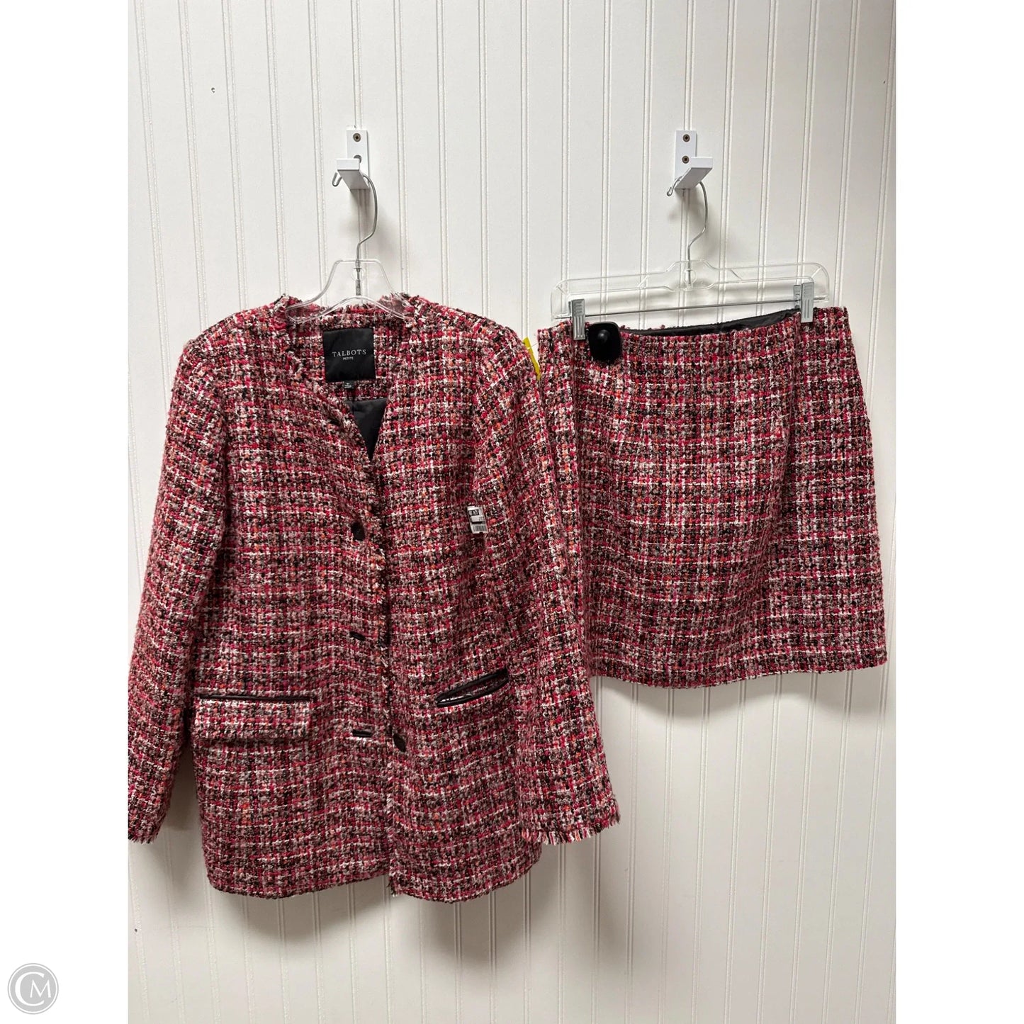 Skirt Set 2pc By Talbots In Orange & Pink, Size: Mp