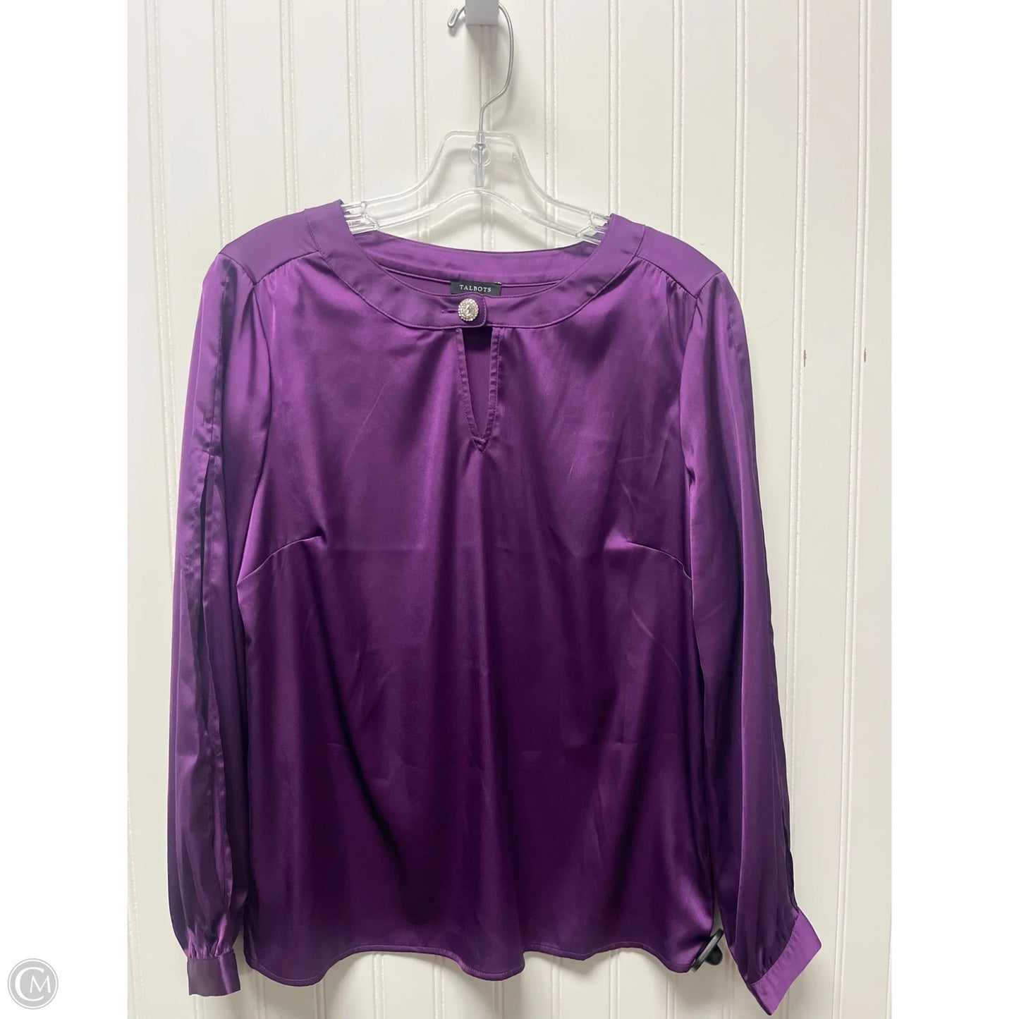 Top Long Sleeve By Talbots In Purple, Size: Mp