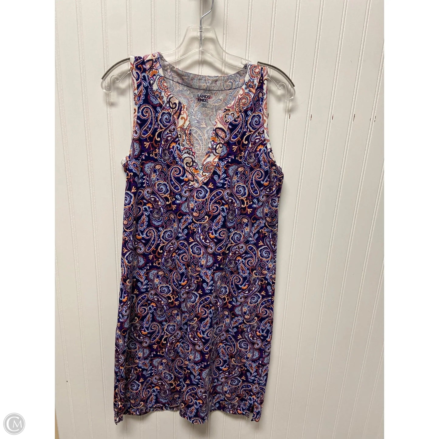 Dress Casual Midi By Lands End In Purple, Size: Xs