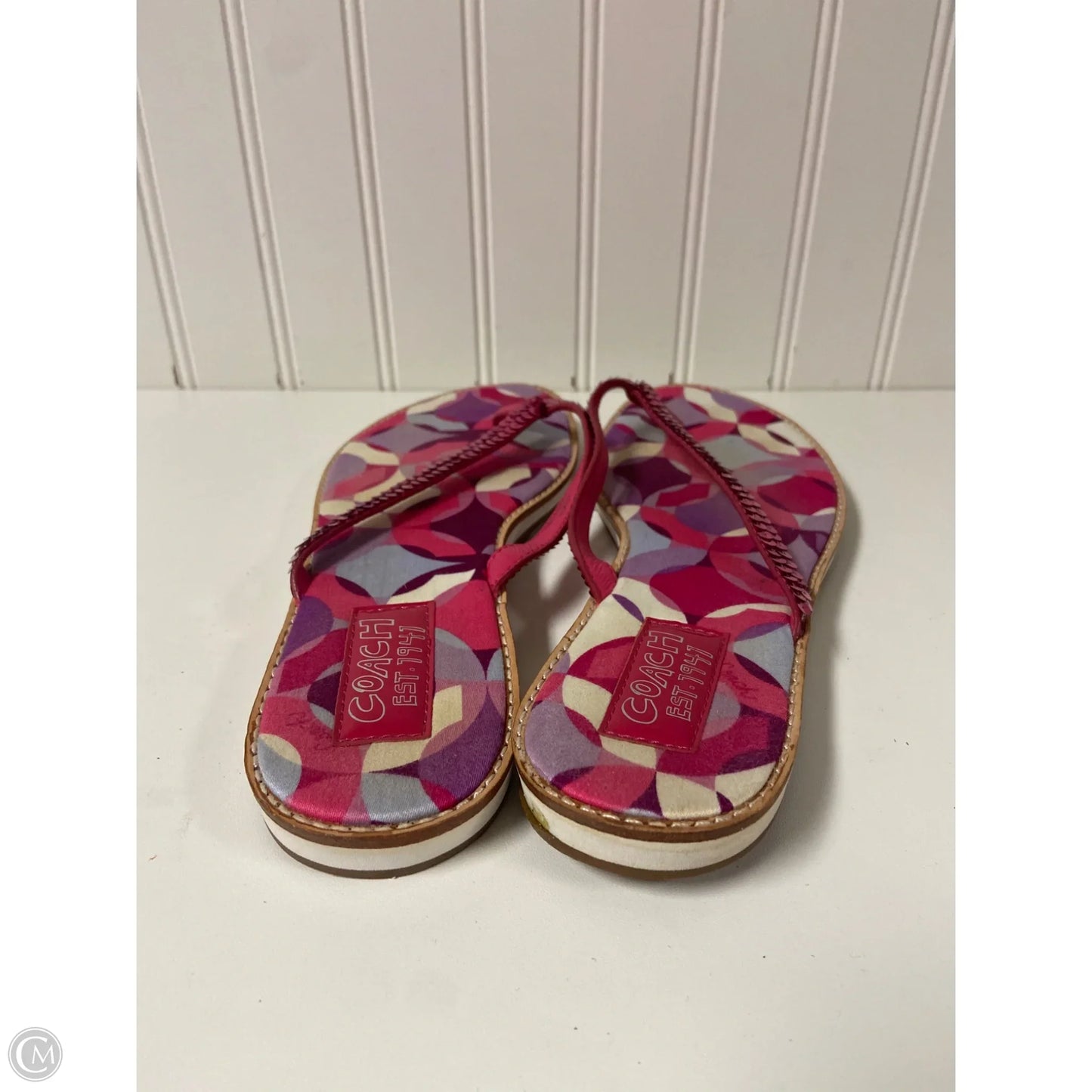 Sandals Designer By Coach In Pink, Size: 10