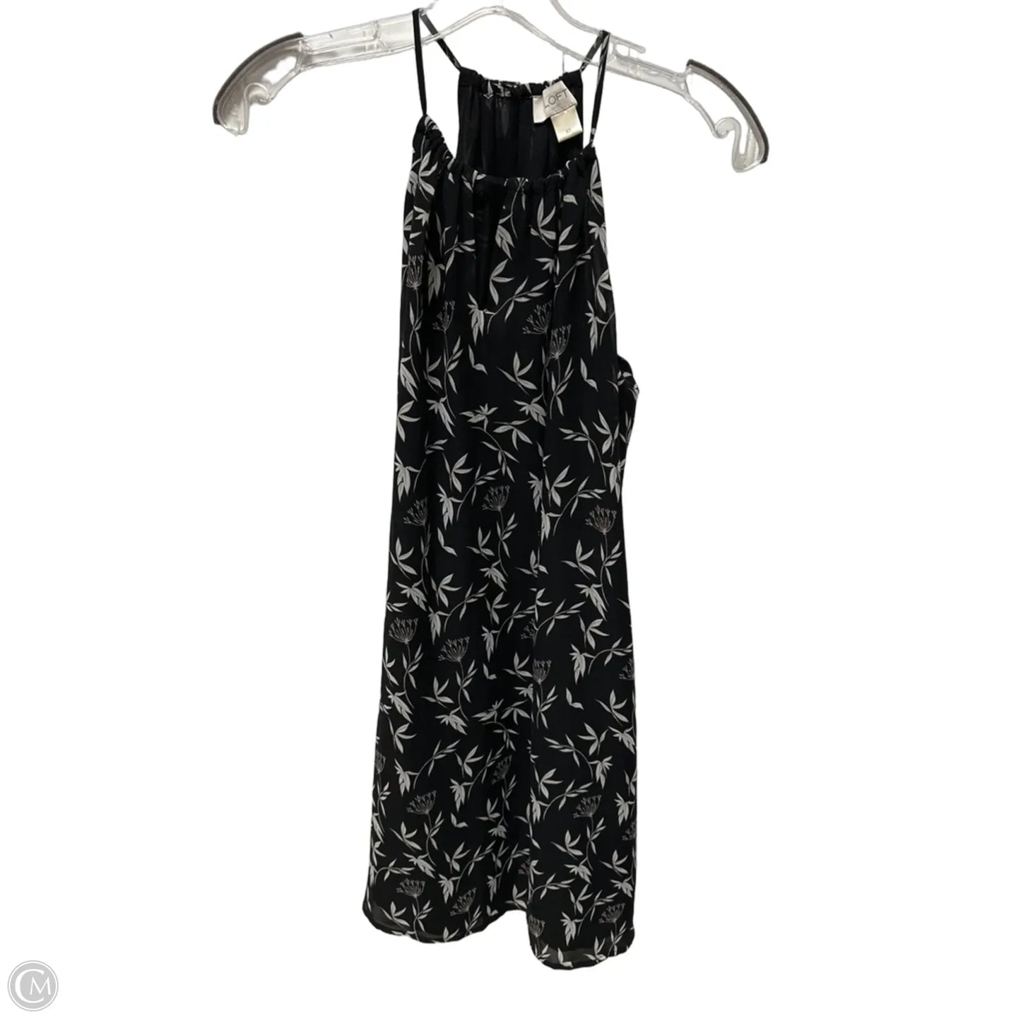Dress Casual Midi By Loft In Floral Print, Size: Xs
