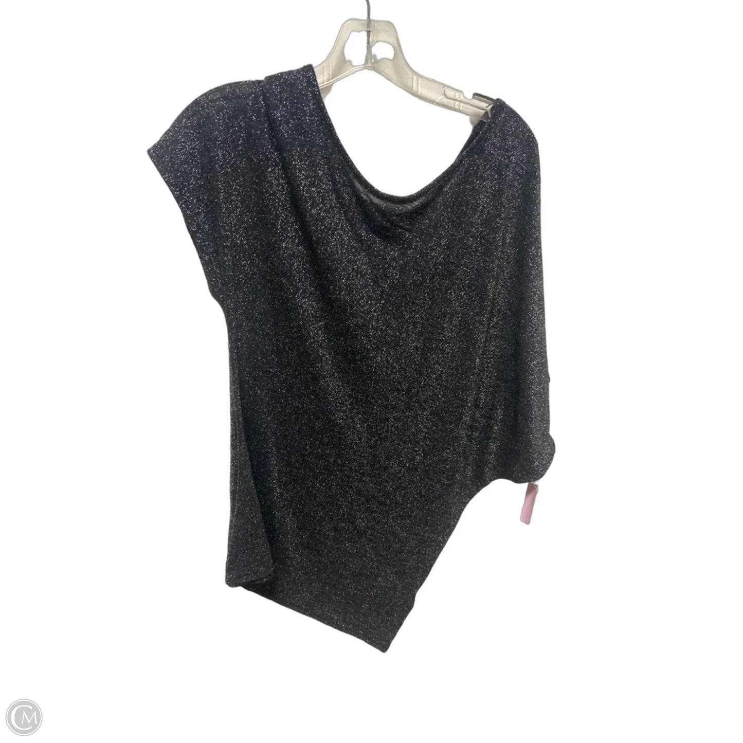 Top Short Sleeve By Express In Silver, Size: S