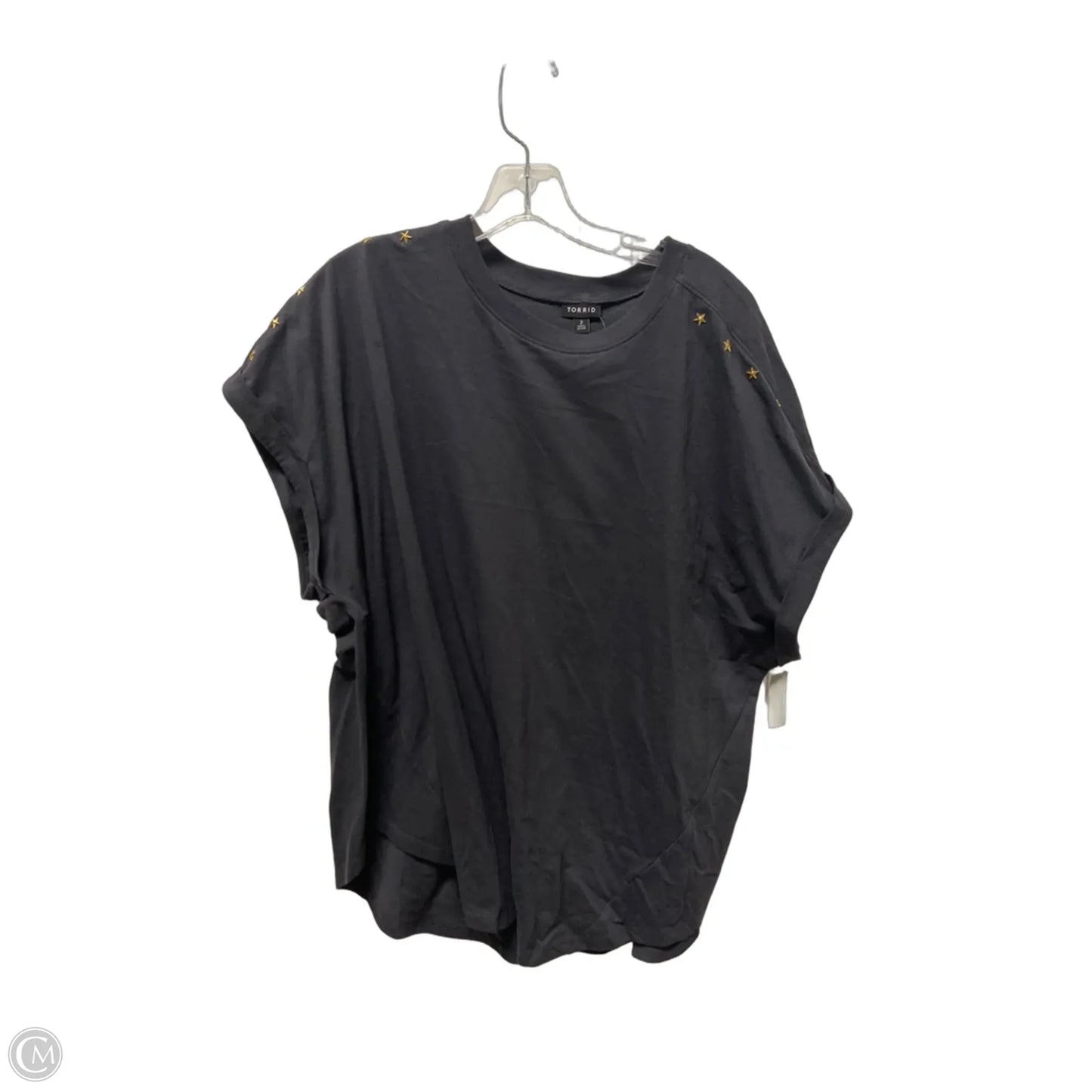 Top Short Sleeve By Torrid In Grey, Size: 2x