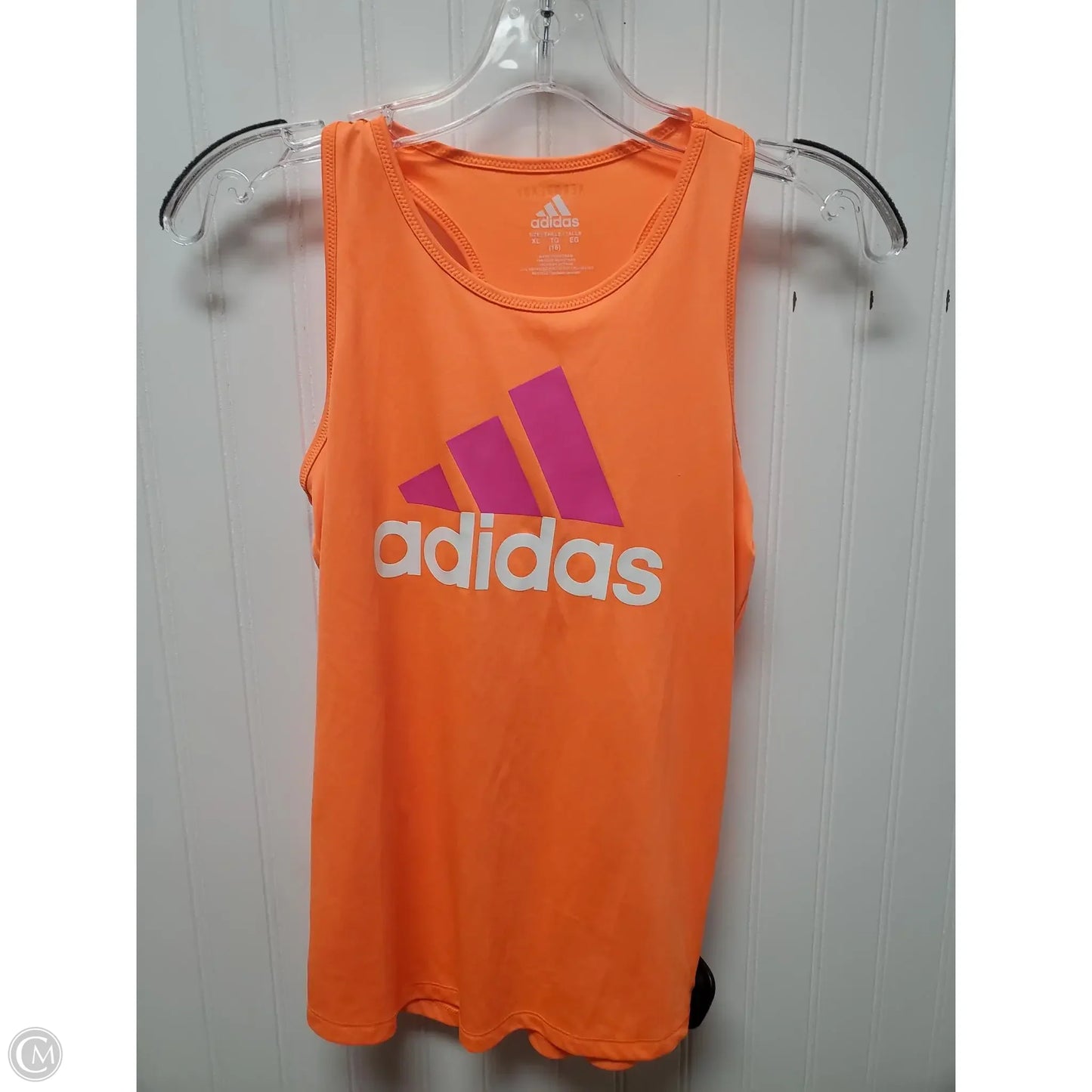 Athletic Tank Top By Adidas In Orange, Size: Xl