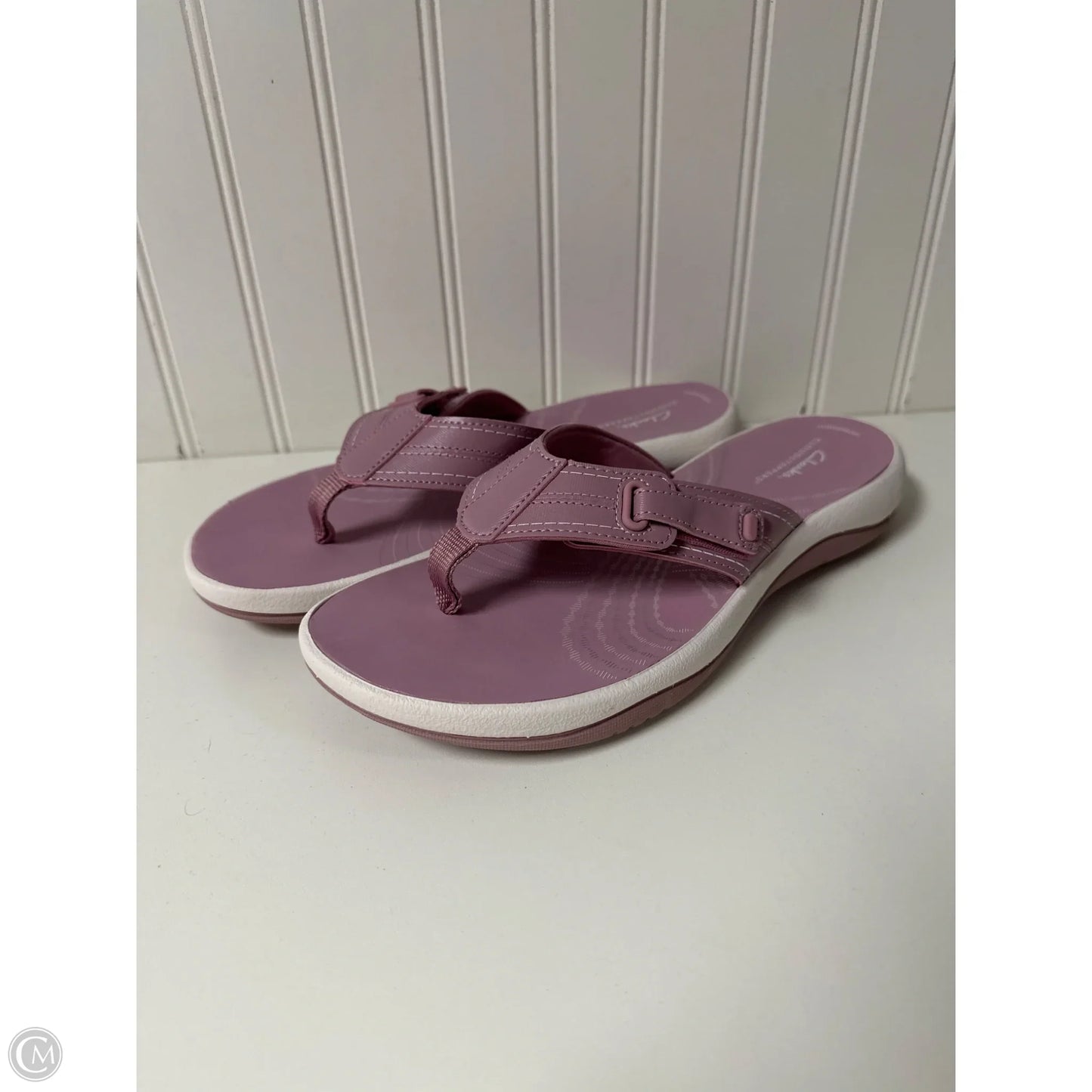 Sandals Flats By Clarks In Pink, Size: 10