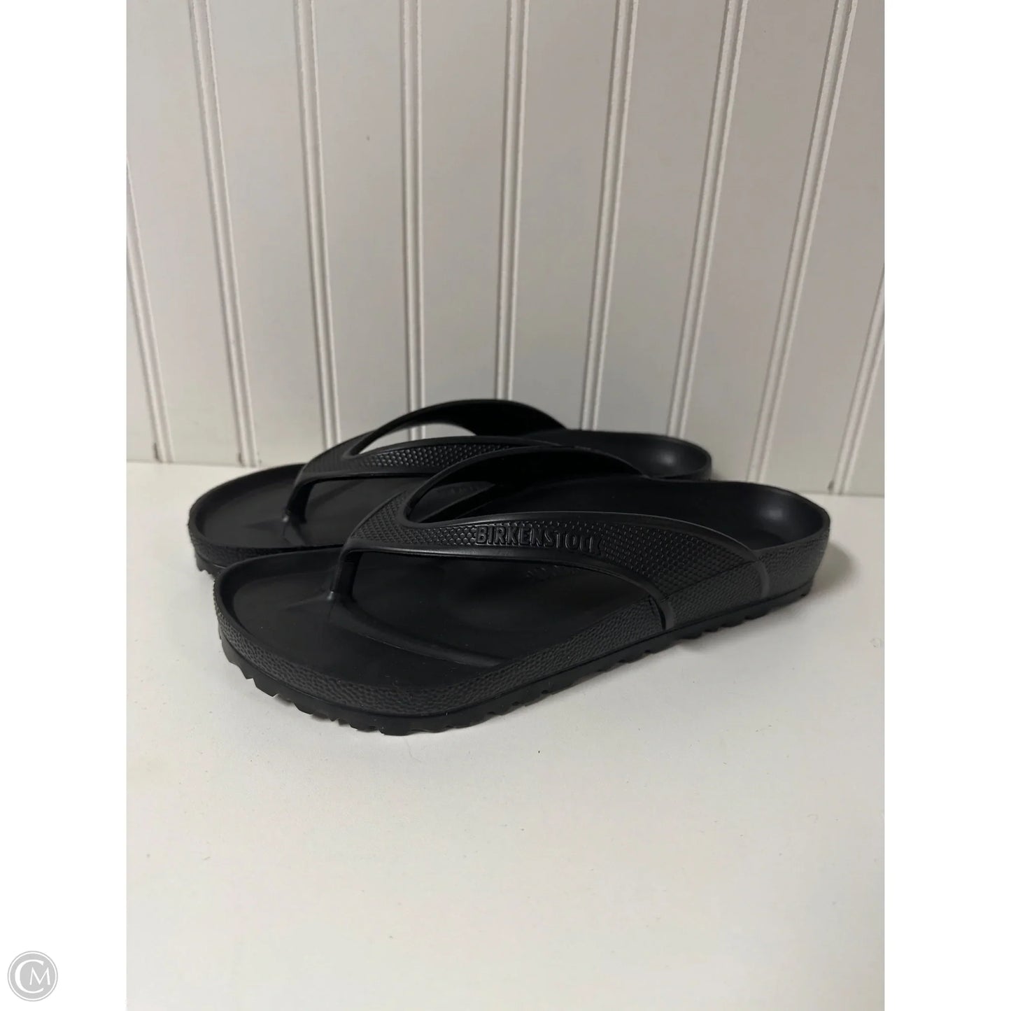 Sandals Flip Flops By Birkenstock In Black, Size: 8.5