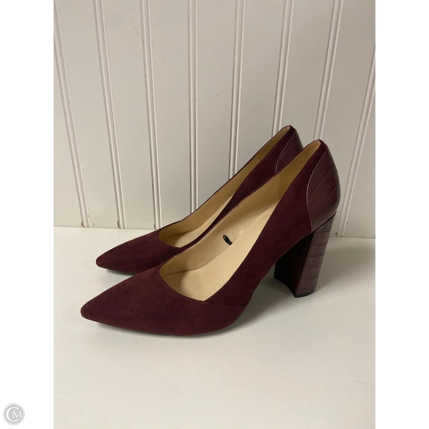 Shoes Heels Block By Nine West In Red, Size: 7.5