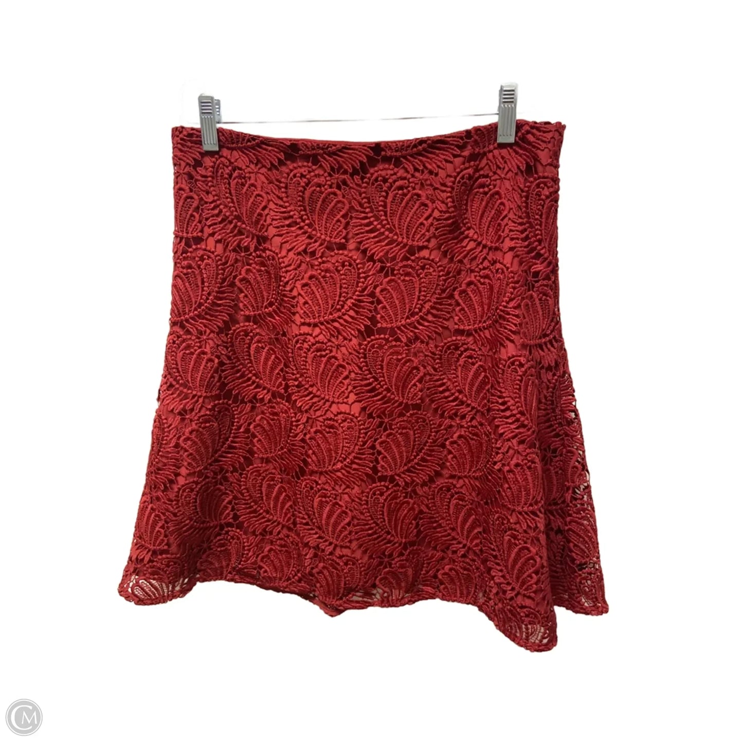 Skirt Midi By Loft In Red, Size: 6