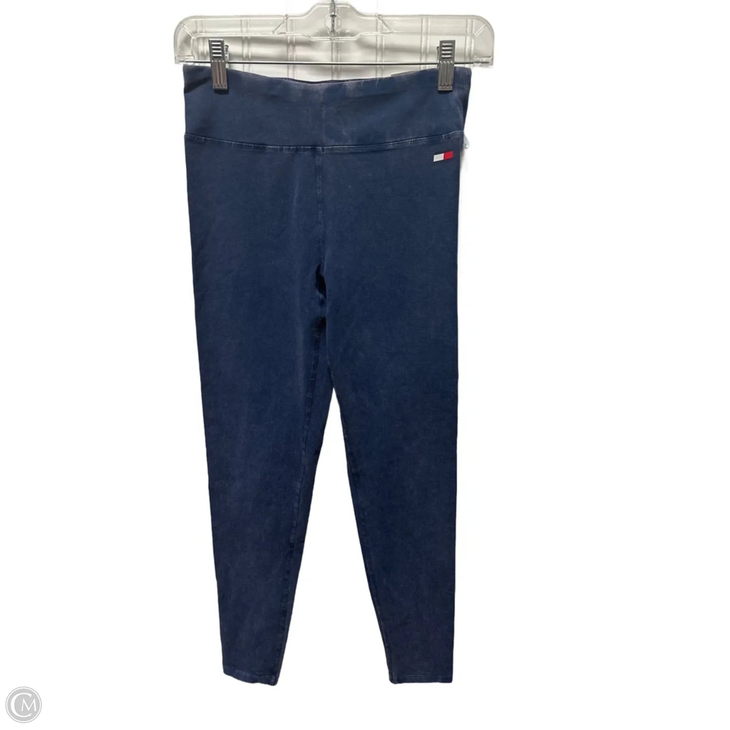 Athletic Leggings By Tommy Hilfiger In Blue Denim, Size: S