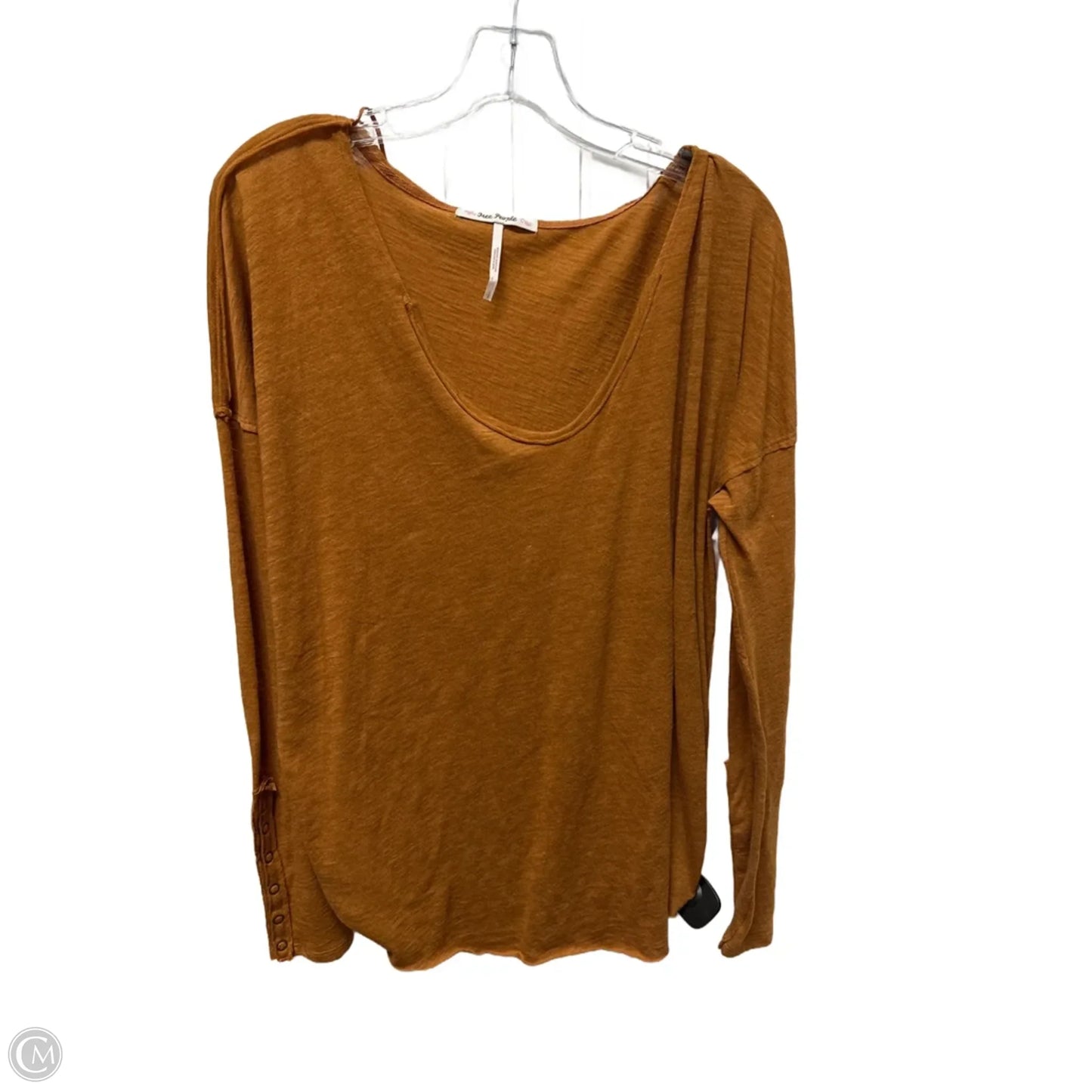 Top Long Sleeve By Free People In Orange, Size: S