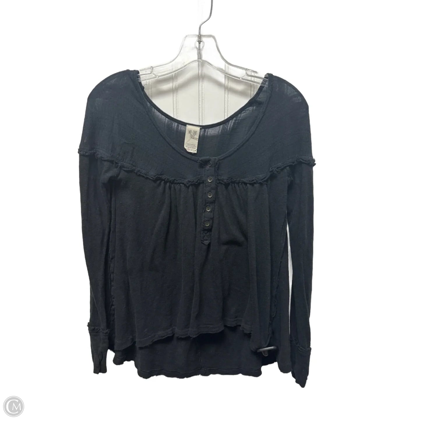 Top Long Sleeve By We The Free In Black, Size: Xs