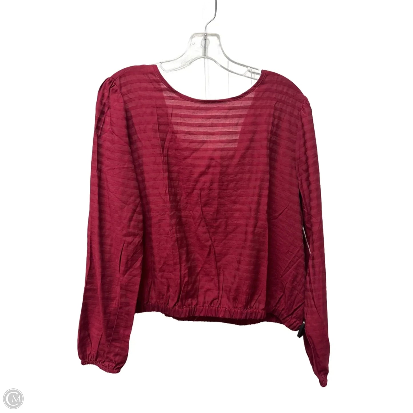 Top Long Sleeve By Loft In Red, Size: L