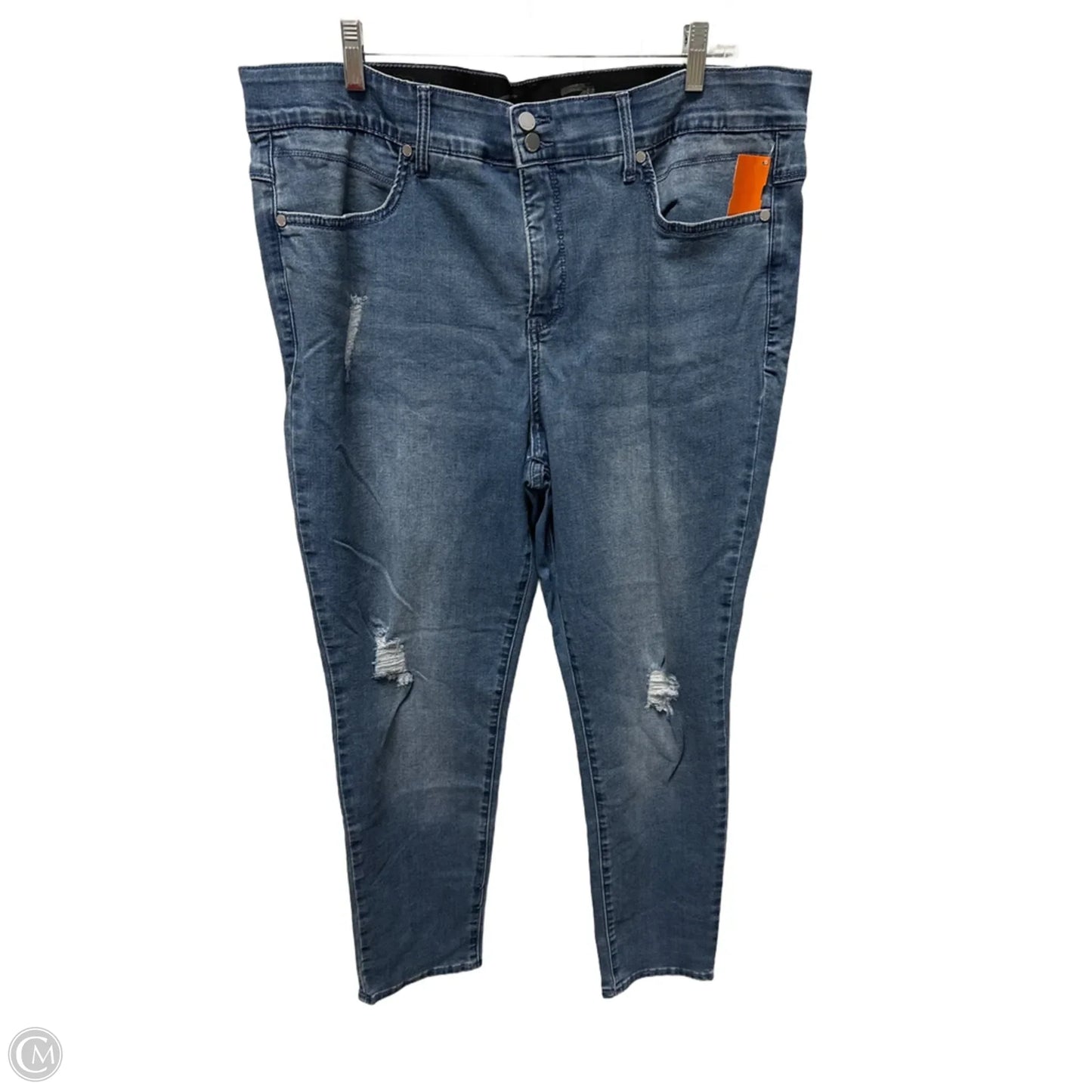 Jeans Skinny By Seven 7 In Blue, Size: 18