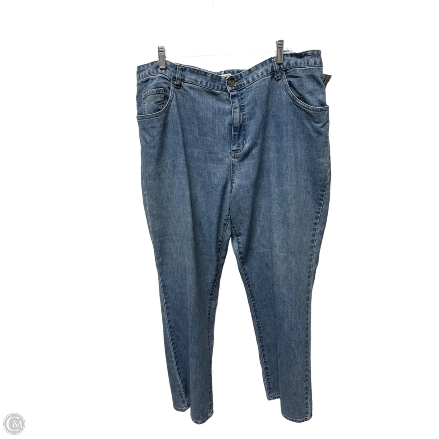 Jeans Straight By Cherokee In Blue Denim, Size: 1x