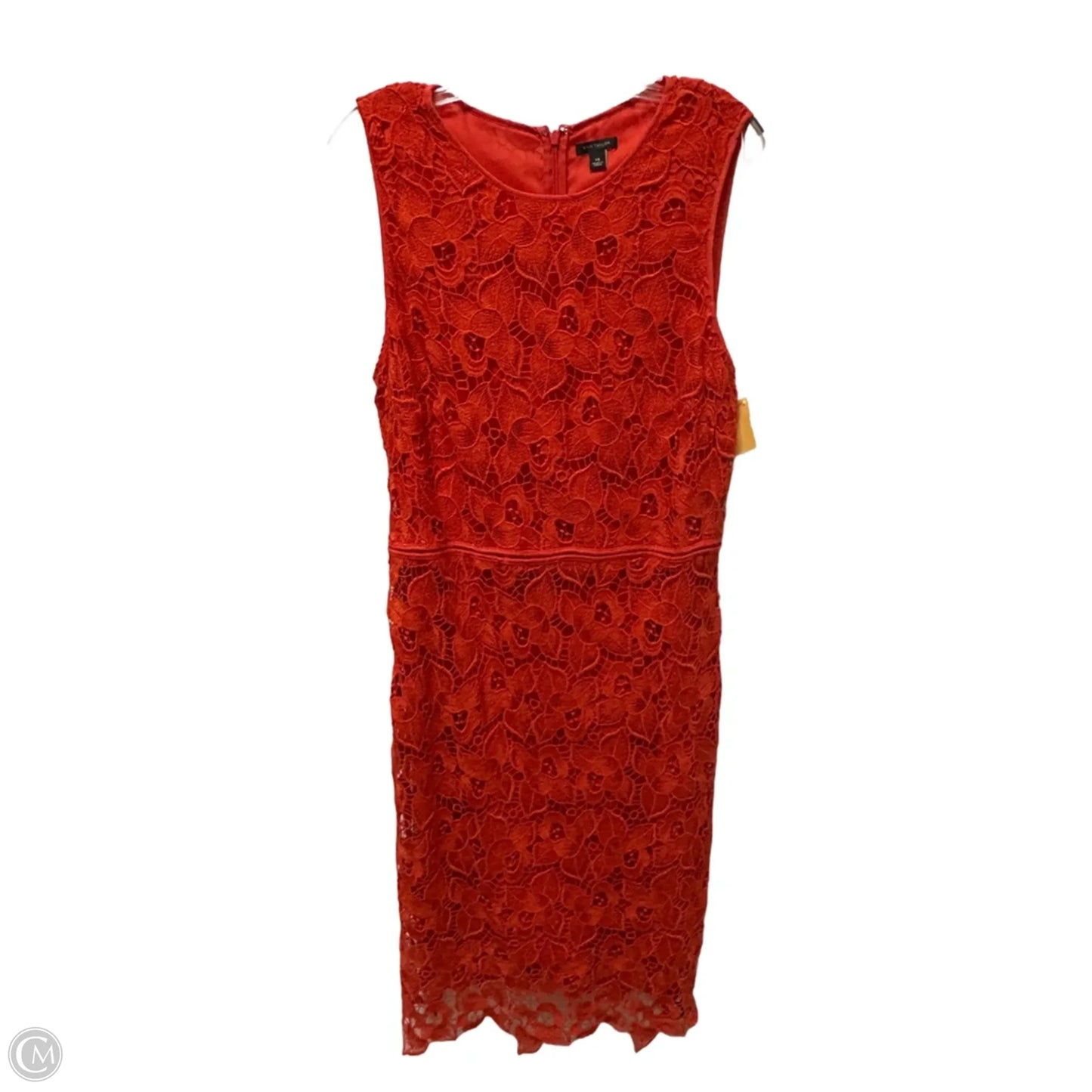 Dress Party Midi By Ann Taylor In Red, Size: L