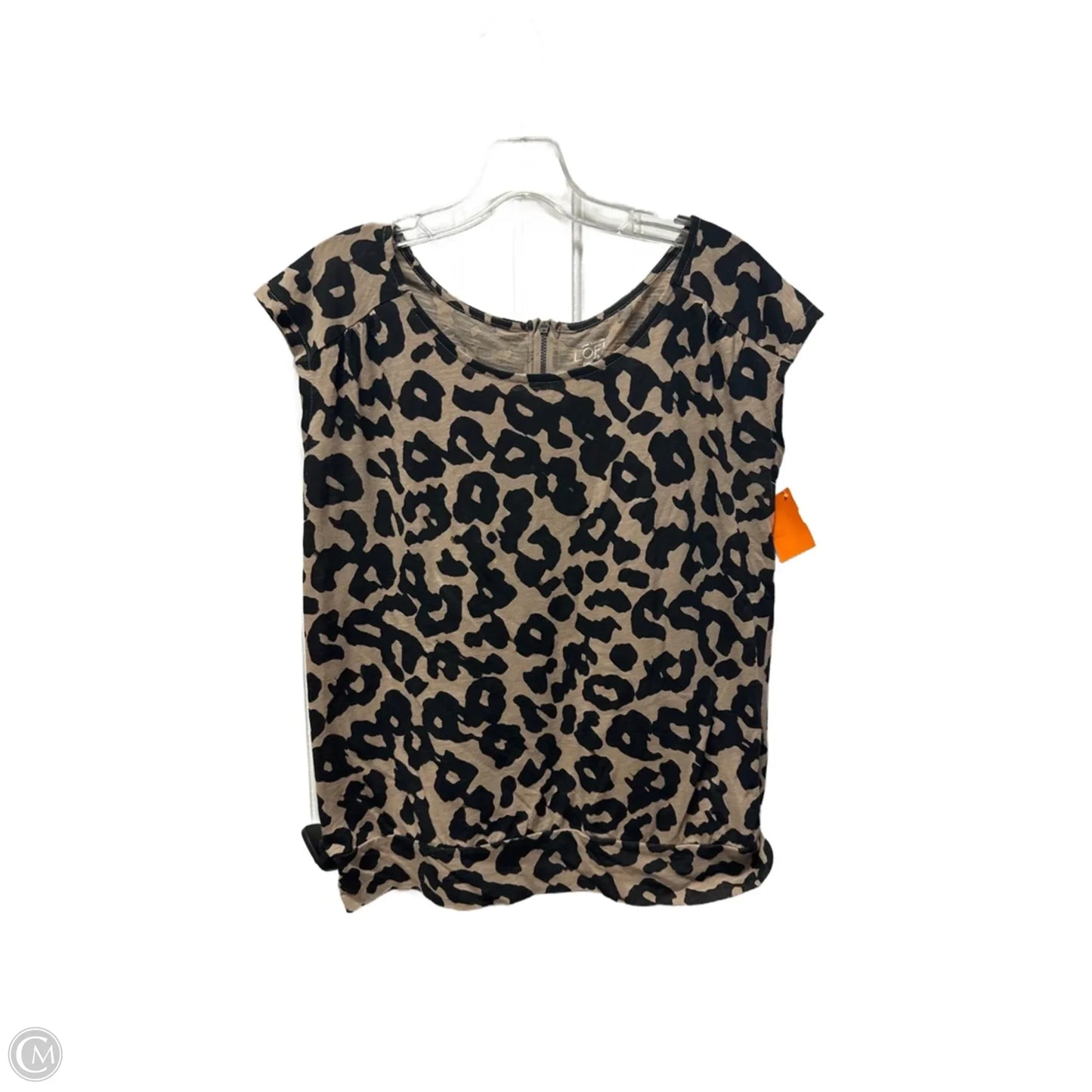 Top Sleeveless By Loft In Animal Print, Size: S