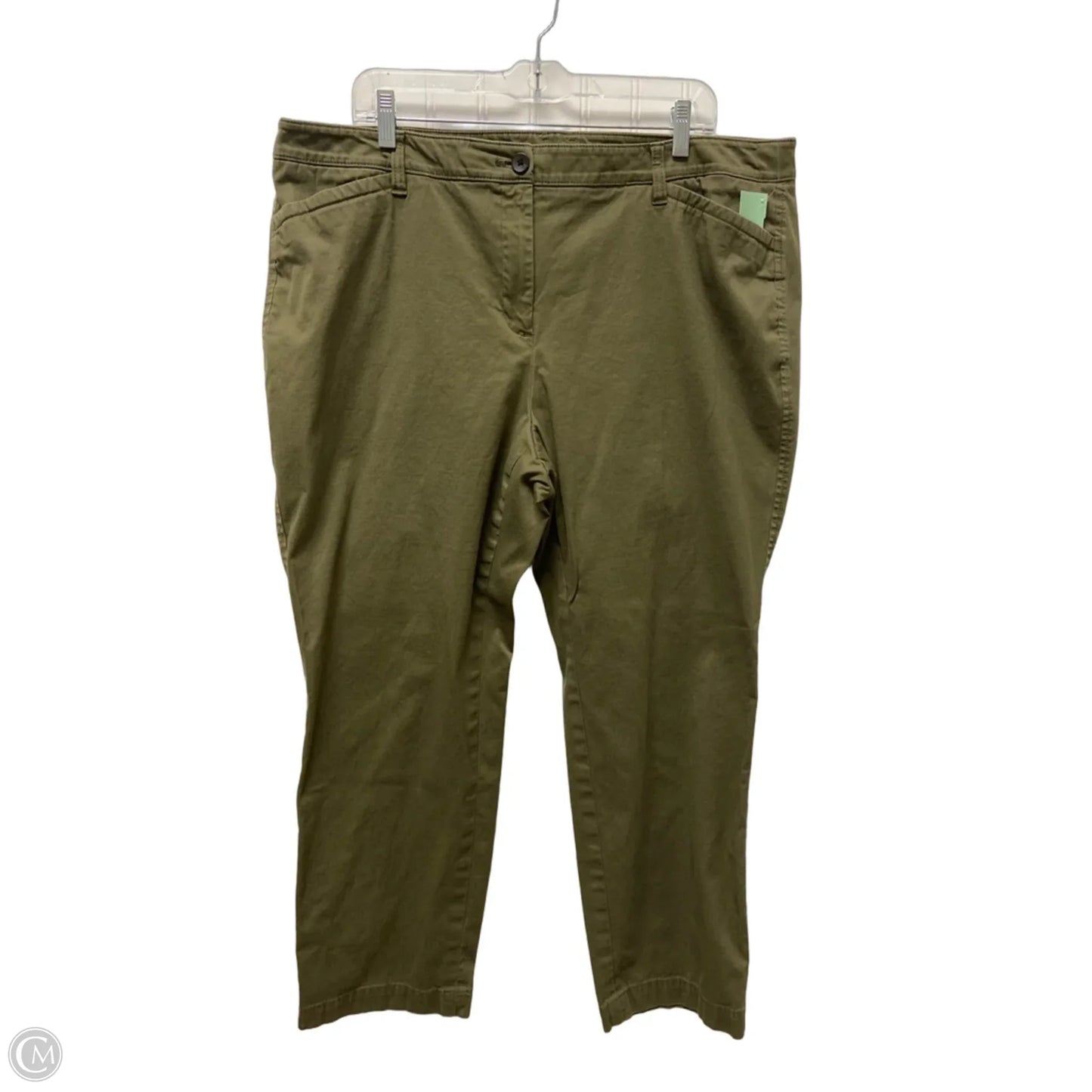 Pants Dress By Talbots In Green, Size: 18
