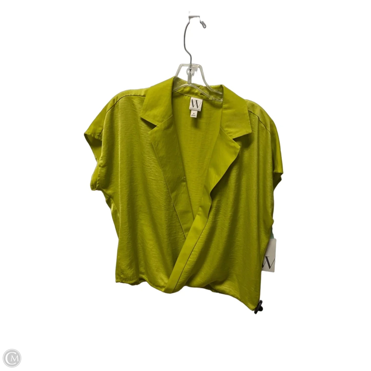 Top Short Sleeve By Worthington In Green, Size: M