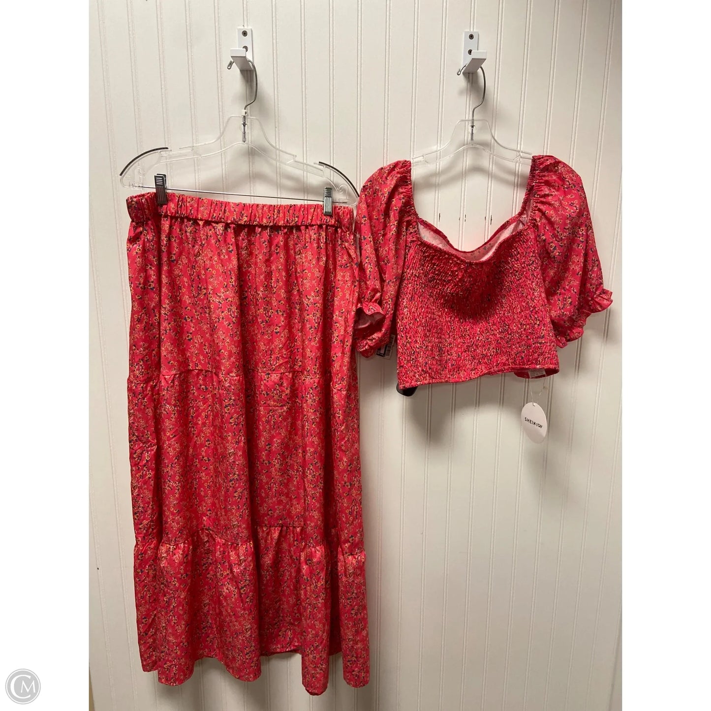 Skirt Set 2pc By Shein In Floral Print, Size: 22