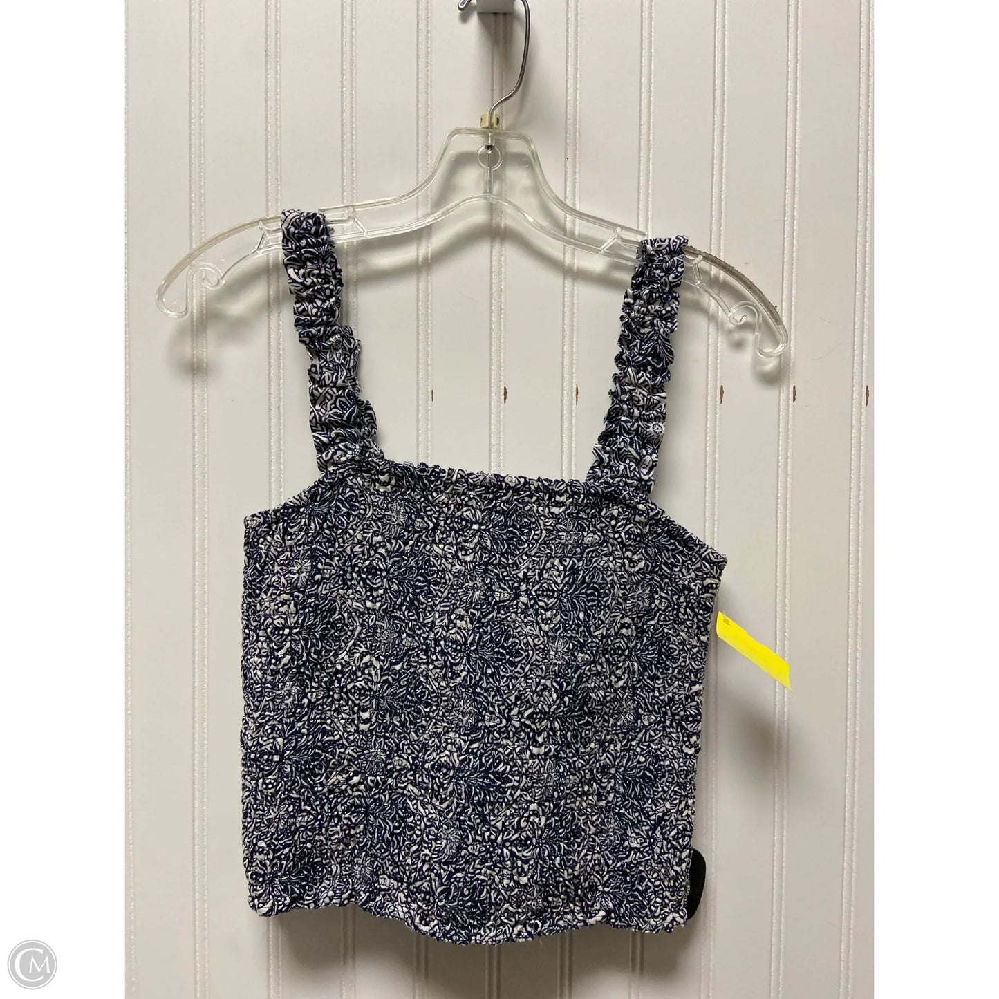 Top Sleeveless By Rachel Zoe In Blue & White, Size: M