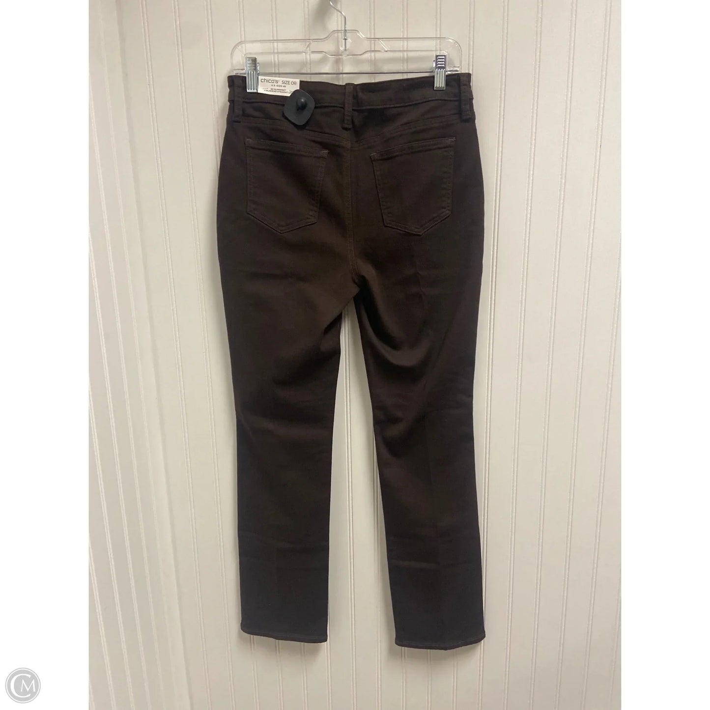 Jeans Straight By Chicos In Brown, Size: 4