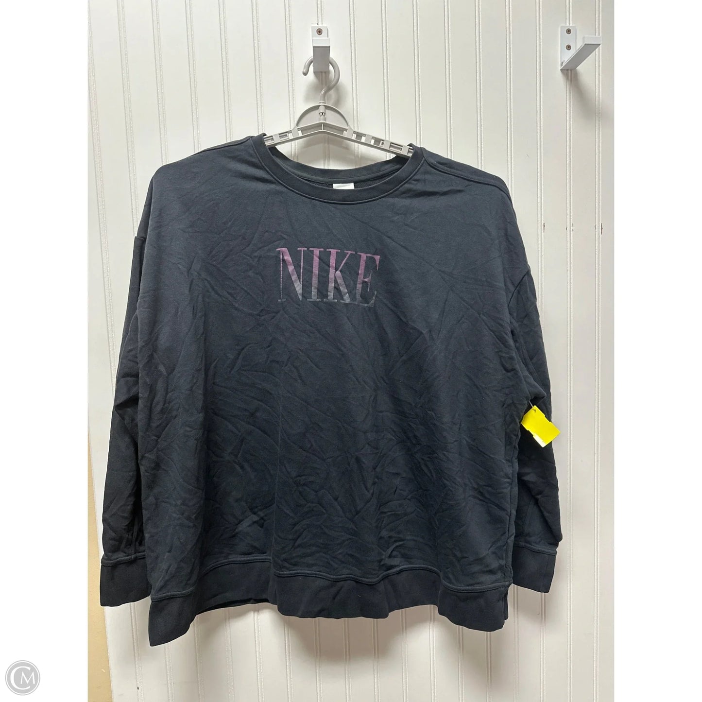 Athletic Sweatshirt Crewneck By Nike In Black, Size: 3x