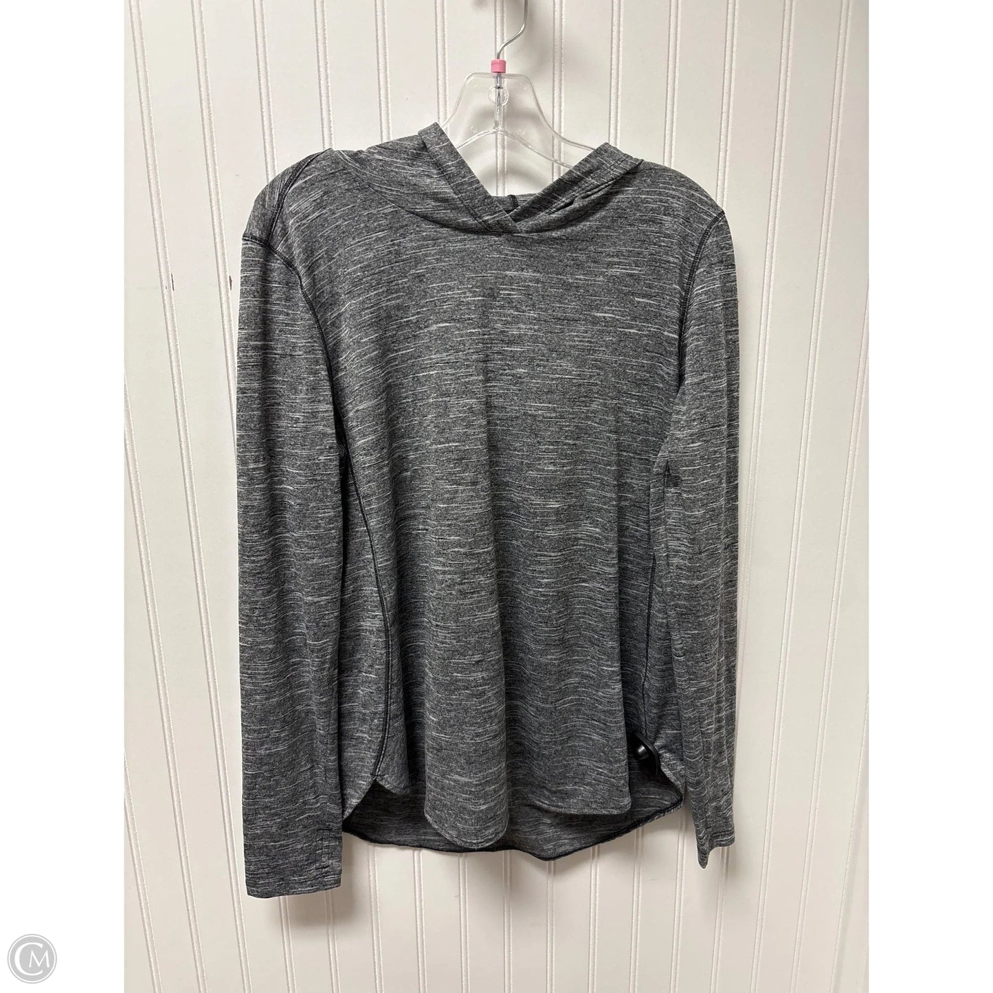 Athletic Top Long Sleeve Hoodie By Columbia In Grey, Size: L