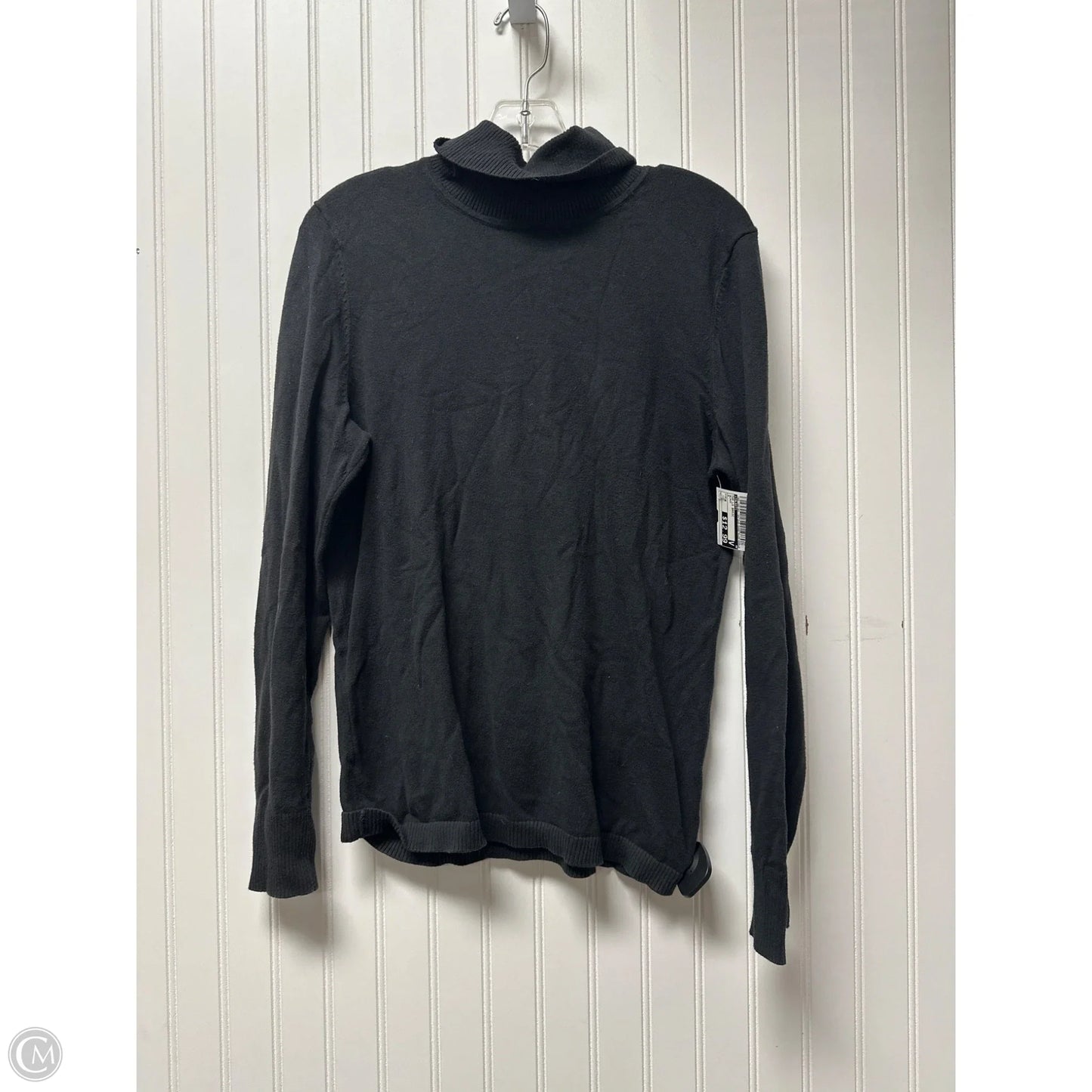 Top Long Sleeve Basic By Talbots In Black, Size: M