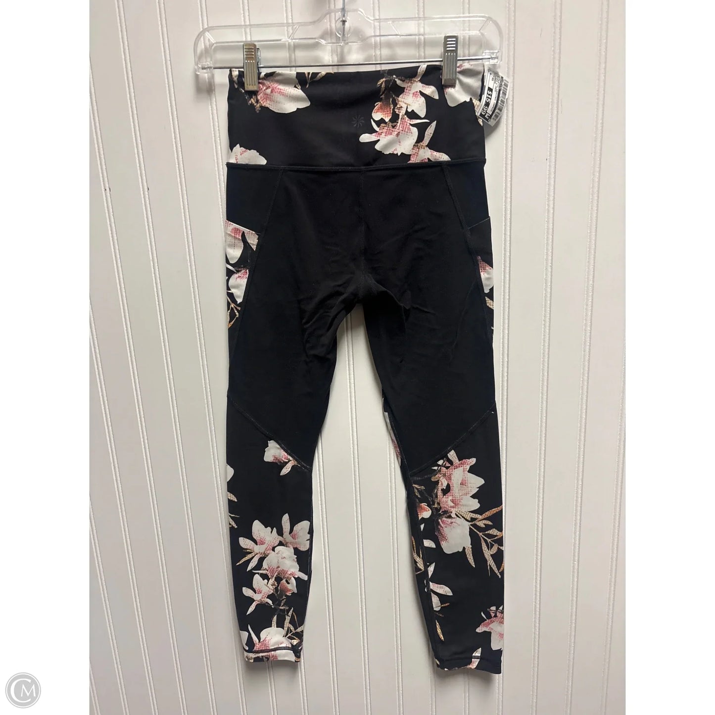 Athletic Leggings Capris By Athleta In Black & Cream, Size: Xs