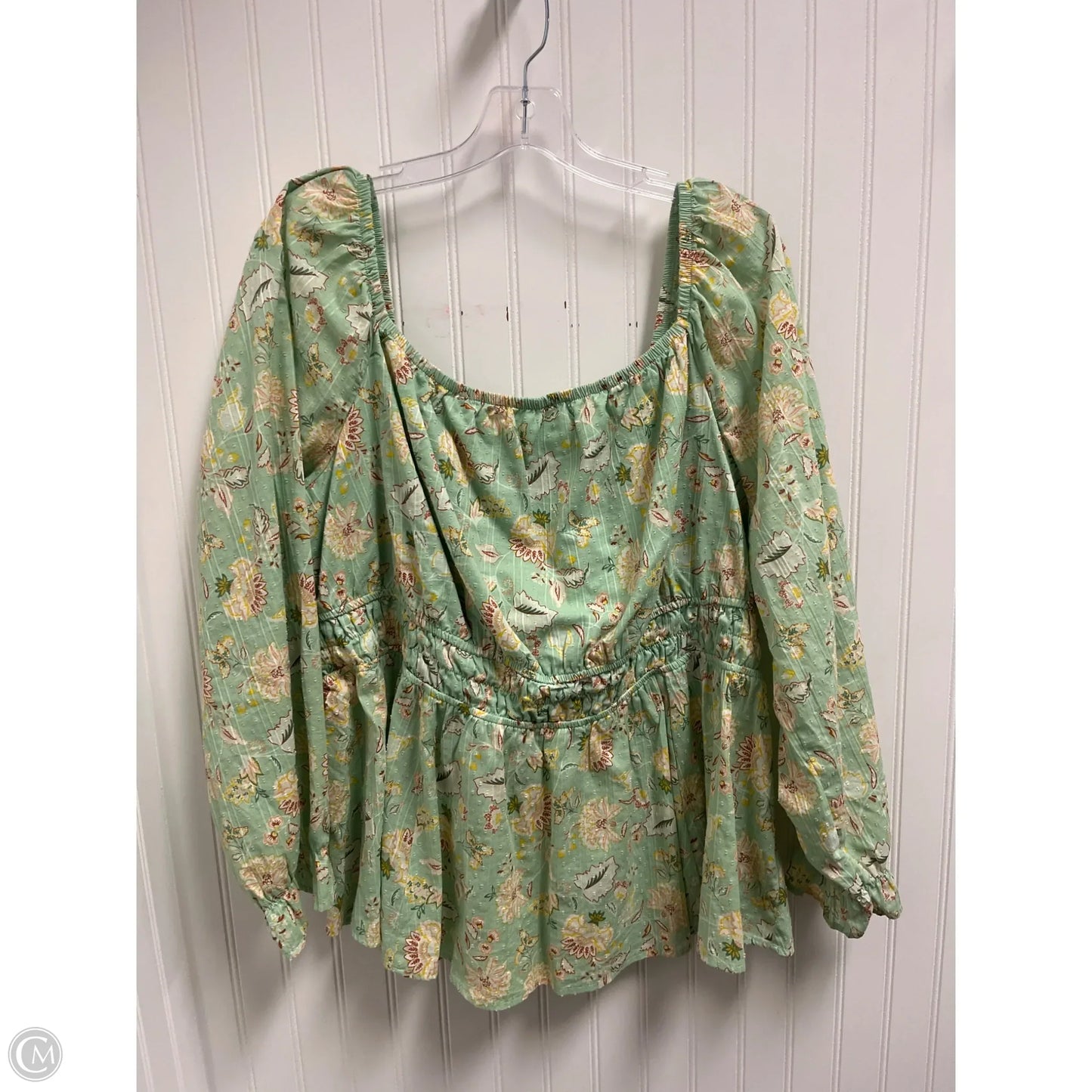 Top Long Sleeve By Torrid In Green, Size: 2x