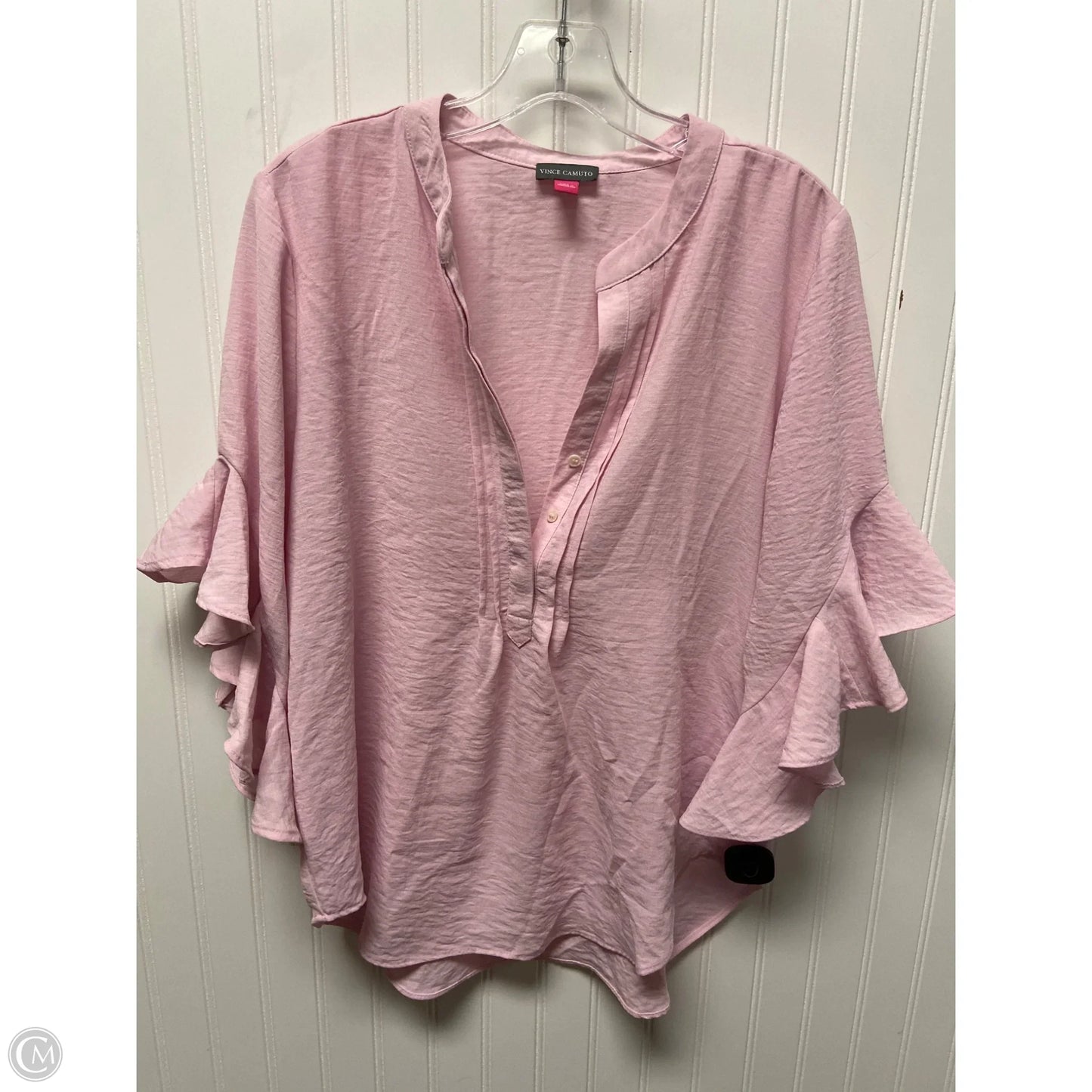 Top 3/4 Sleeve By Vince Camuto In Pink, Size: M