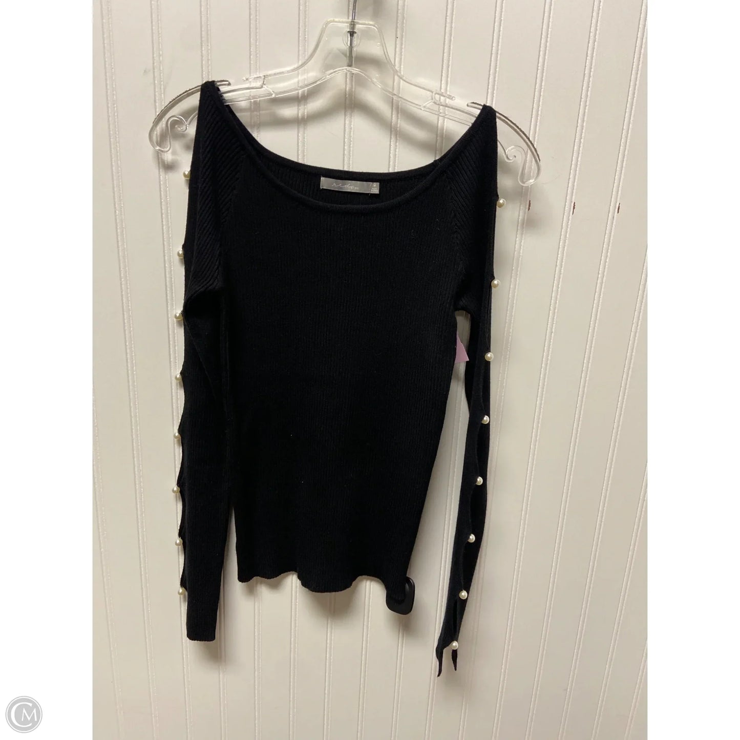 Top Long Sleeve By Bke In Black, Size: M