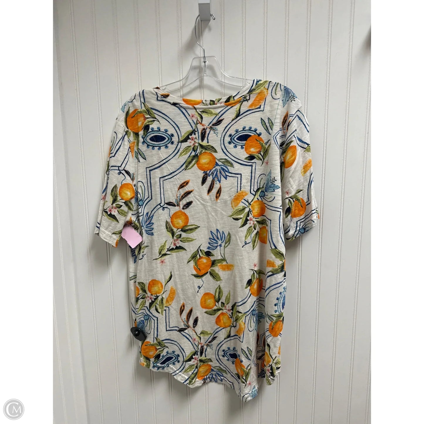 Top Short Sleeve Basic By Chicos In Beige, Size: Xl