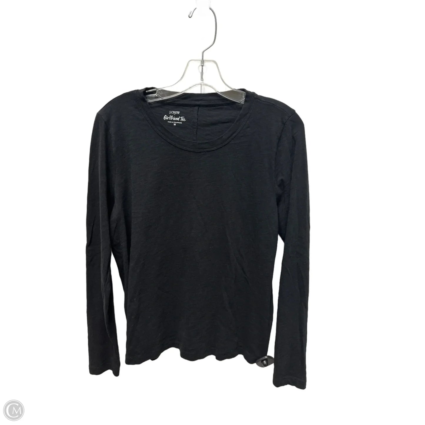 Top Long Sleeve Basic By J. Crew In Black, Size: M