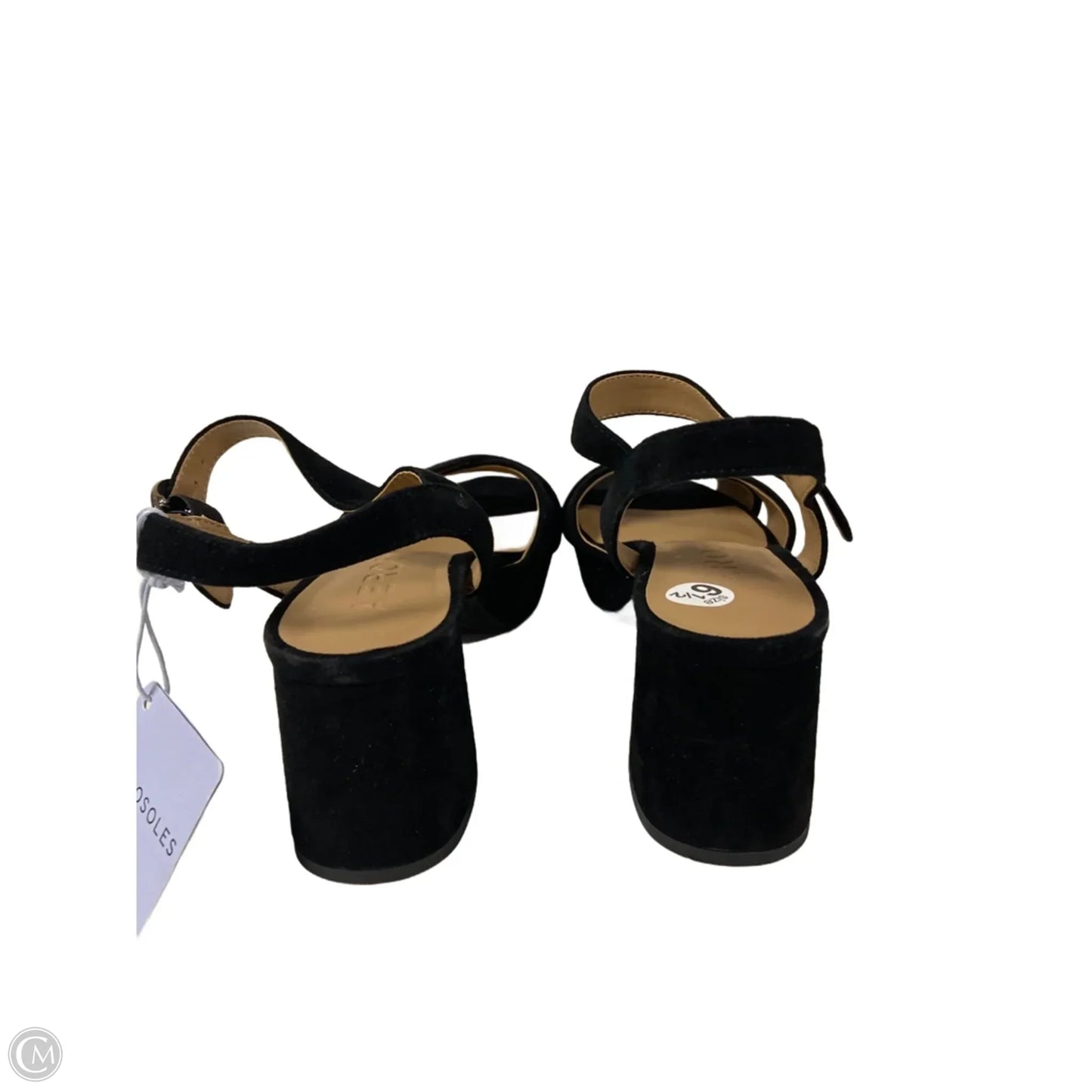 Sandals Heels Block By Aerosoles In Black, Size: 6.5