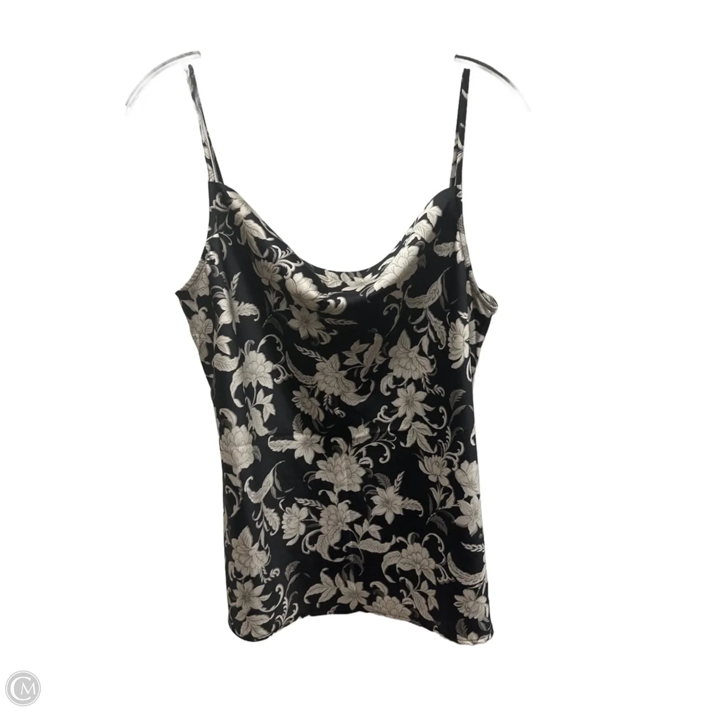 Top Sleeveless By Loft In Black & Cream, Size: M