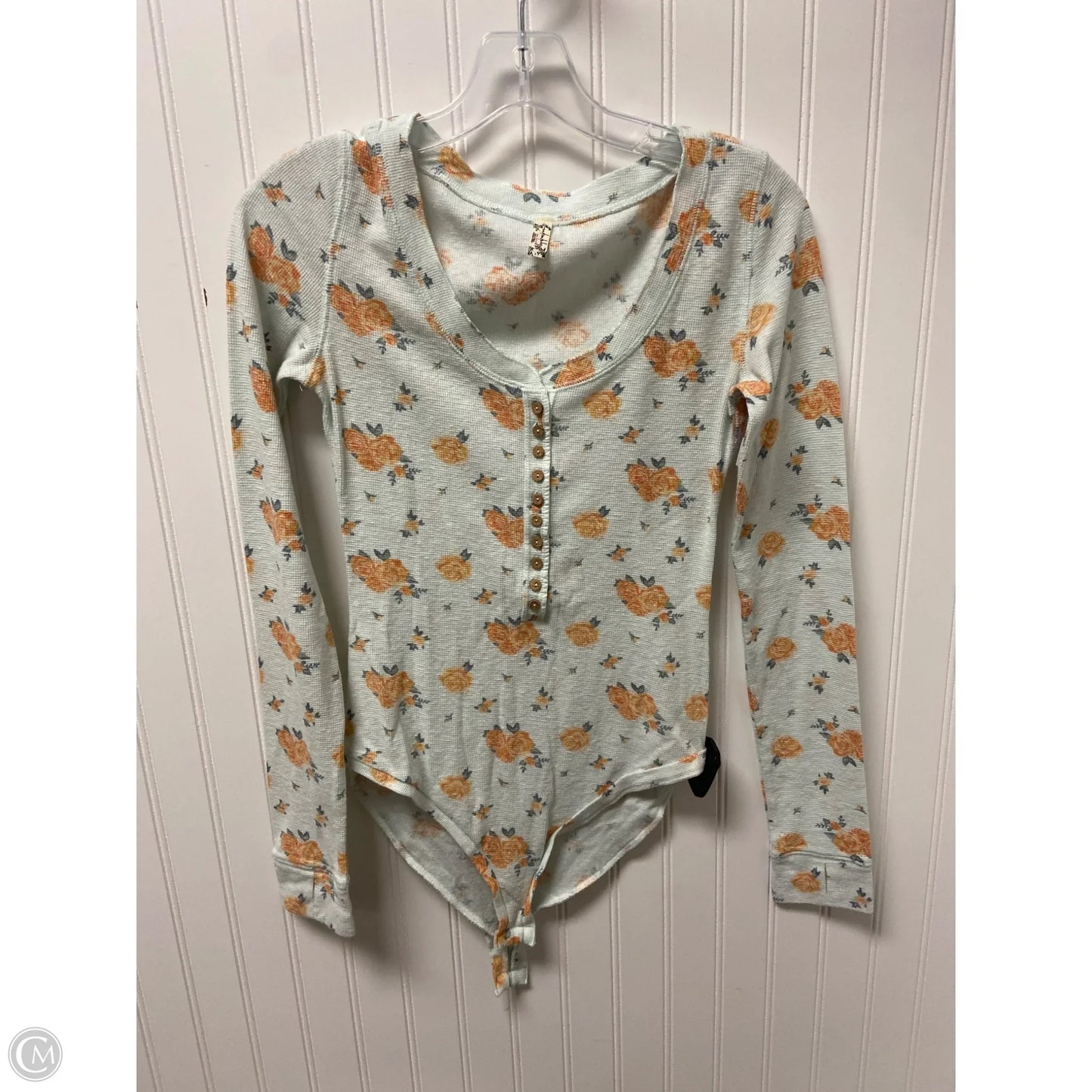 Bodysuit By Free People In Blue & Orange, Size: Sp