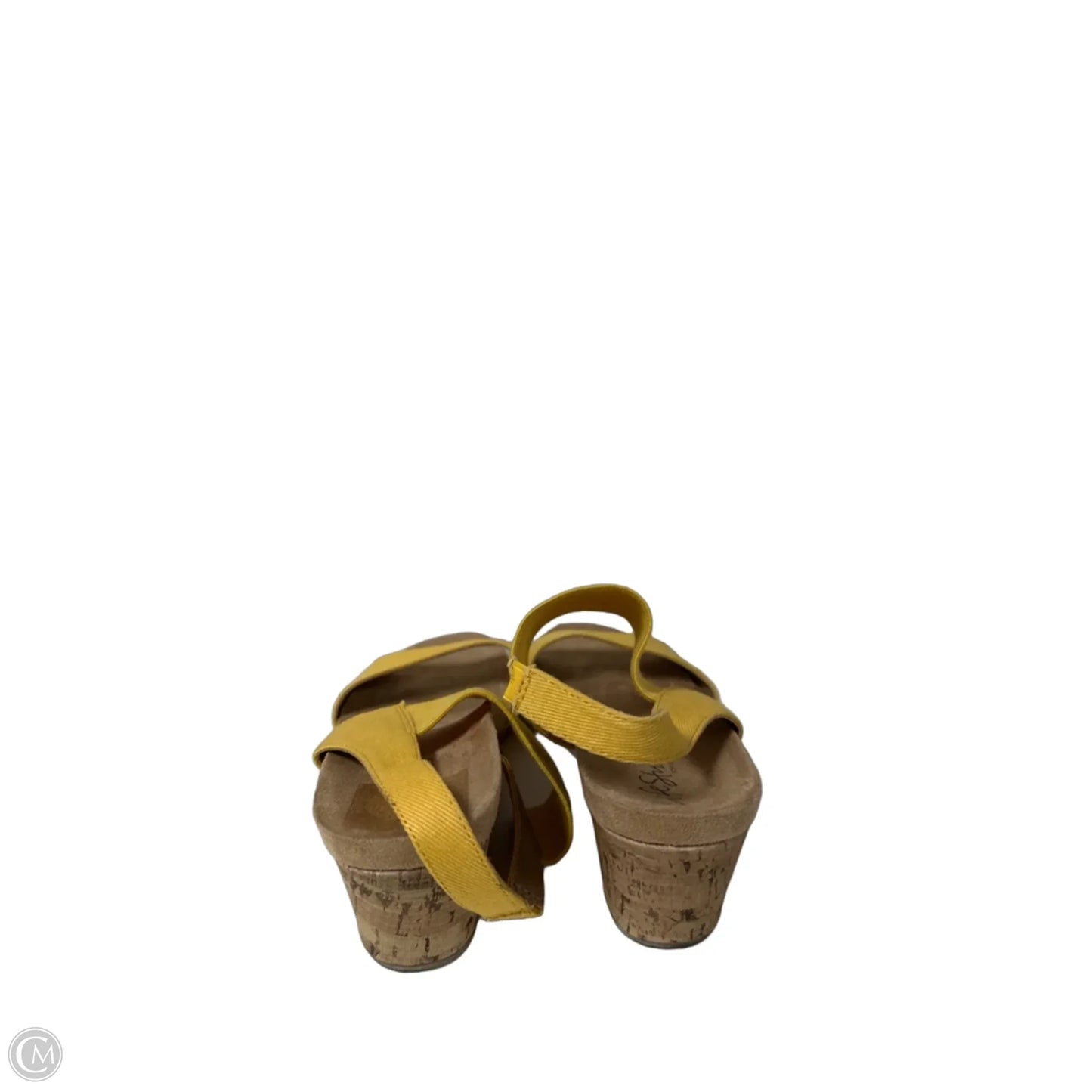 Sandals Flats By Life Stride In Yellow, Size: 9