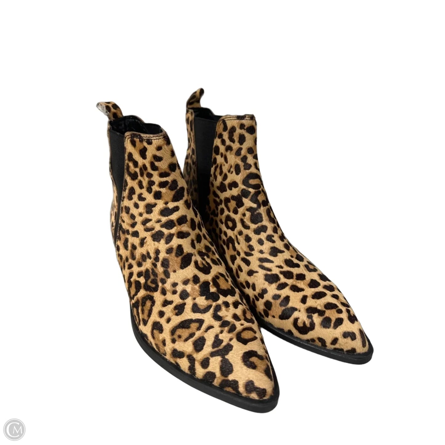 Boots Ankle Heels By Steve Madden In Leopard Print, Size: 9.5