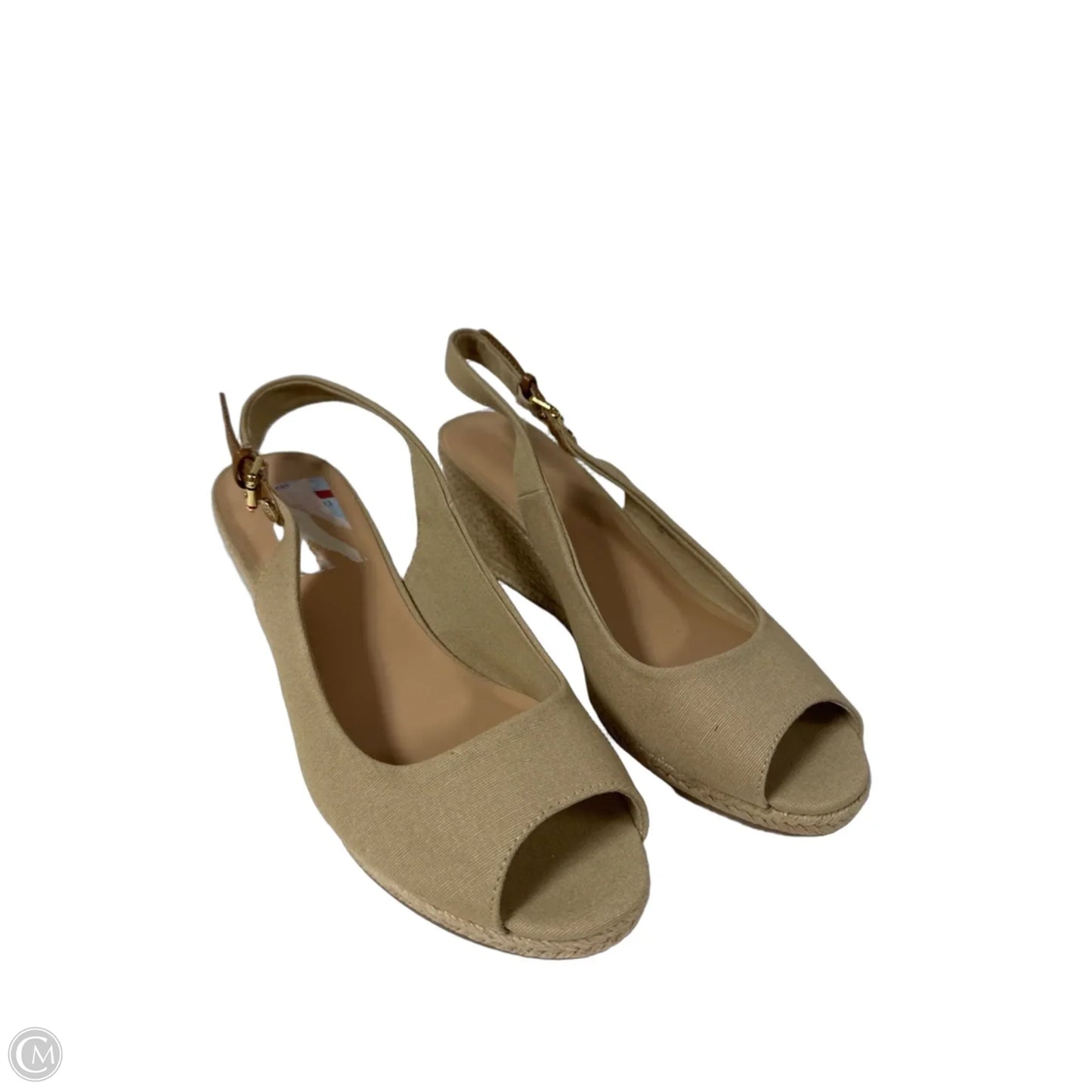 Shoes Heels Wedge By Tommy Hilfiger In Beige, Size: 9